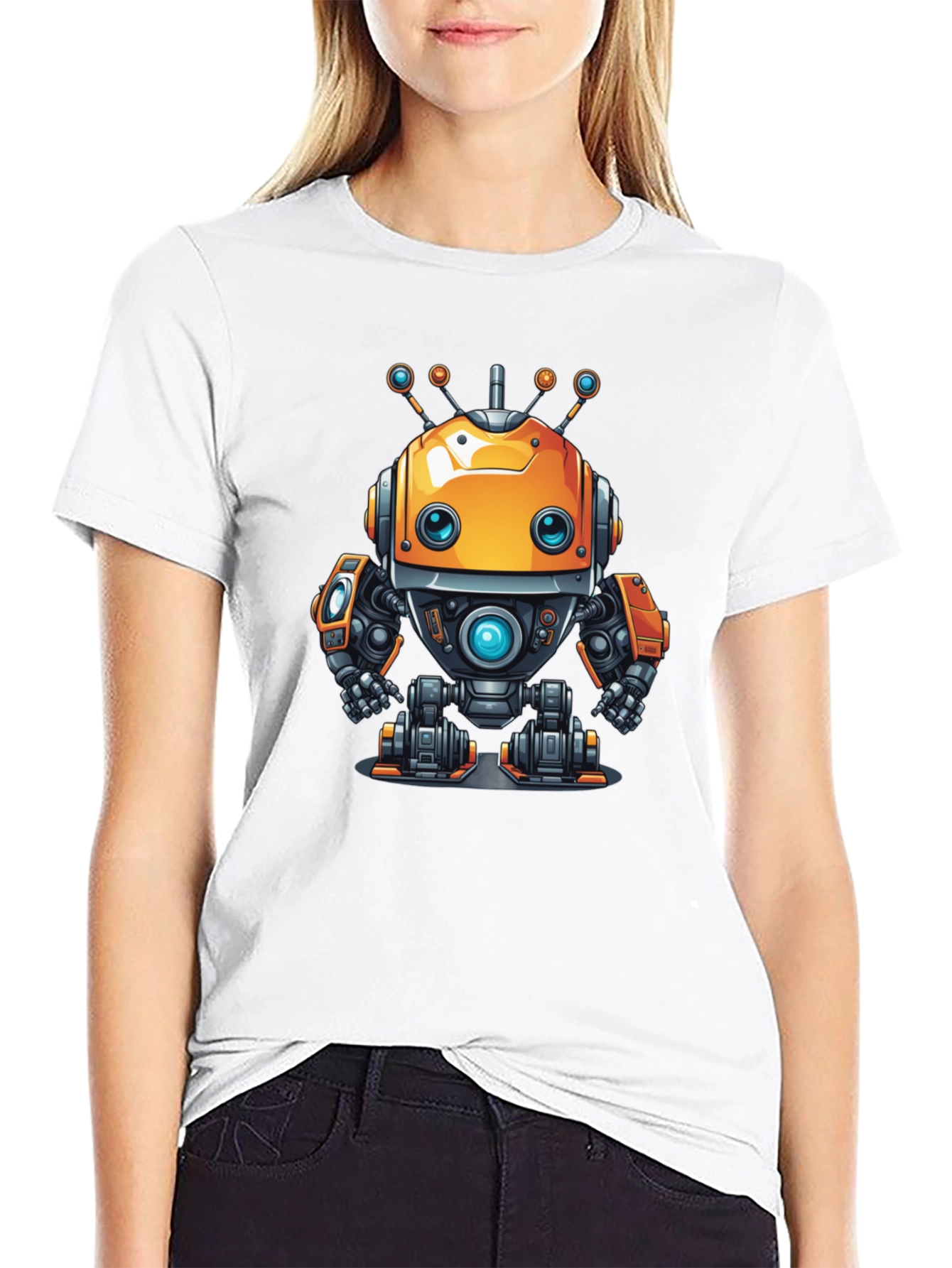 Robot Graphic Tee - Unique Design
