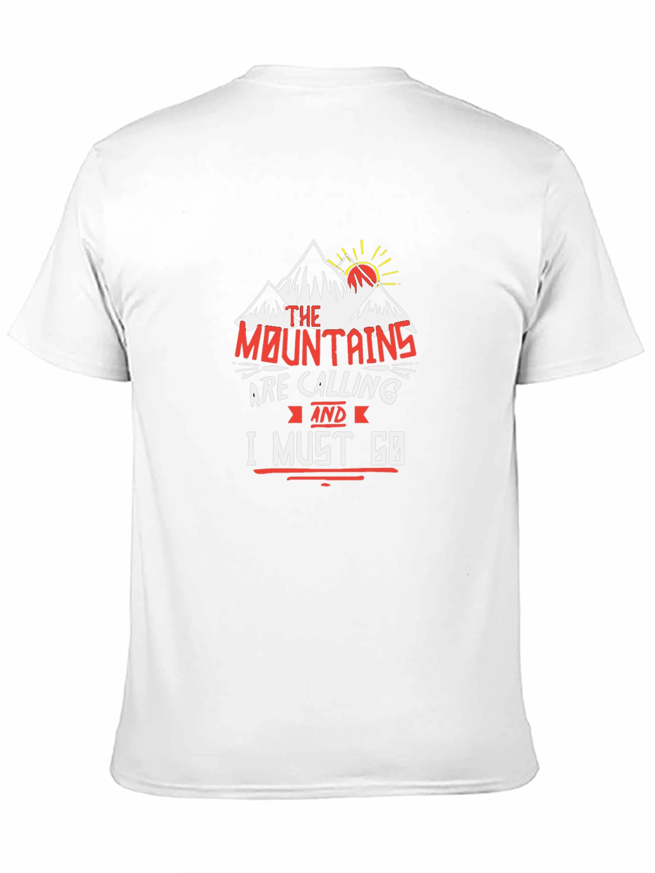 Mountains are Calling Black T-Shirt
