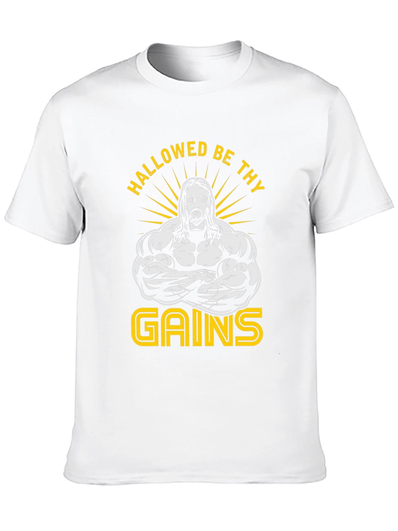 Hallowed Be Thy Gains Graphic T-Shirt - Black
