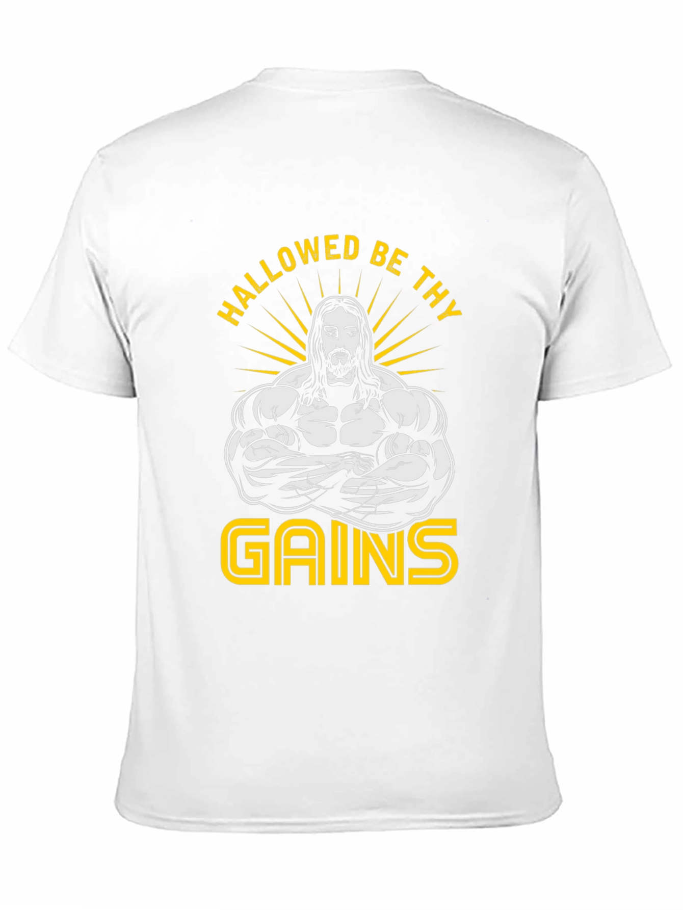 Hallowed Be Thy Gains Graphic T-Shirt - Black