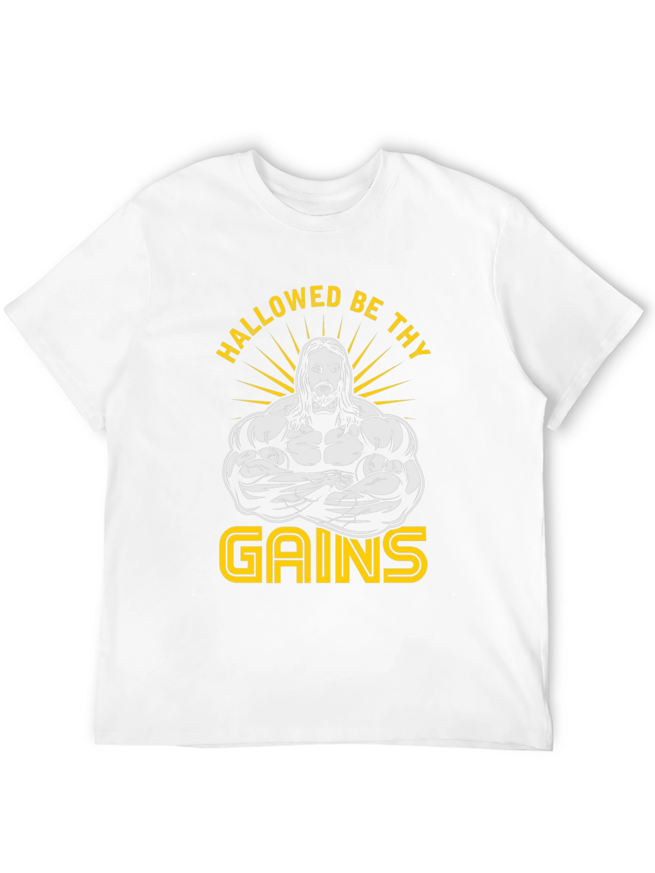Hallowed Be Thy Gains Graphic T-Shirt - Black