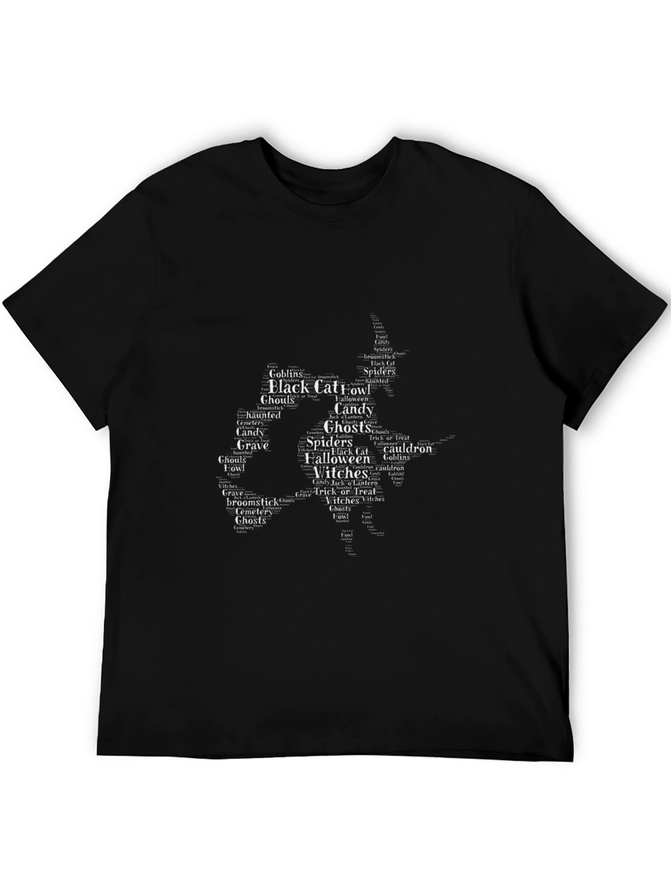 Halloween Word Art Witch T-Shirt