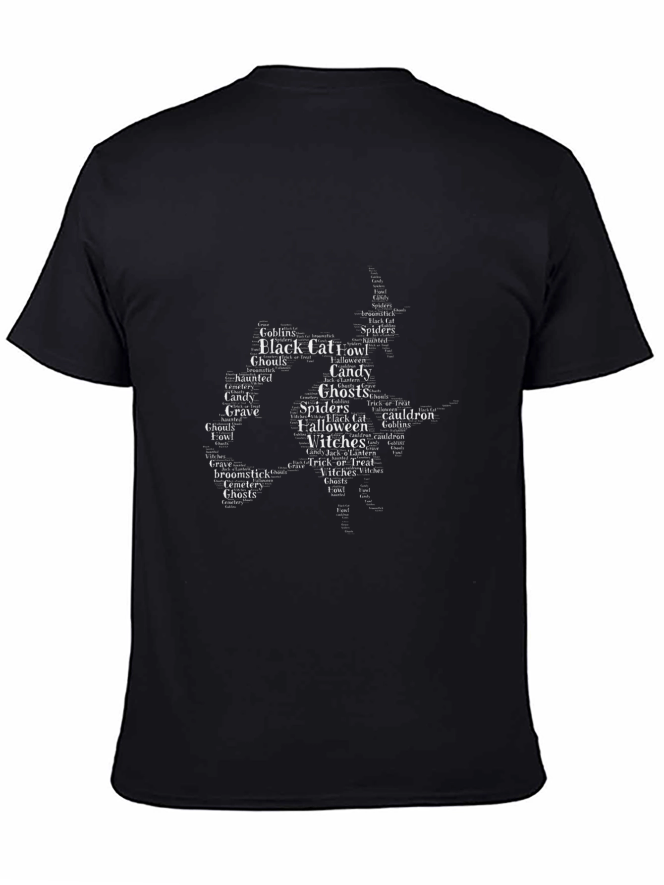 Halloween Word Art Witch T-Shirt