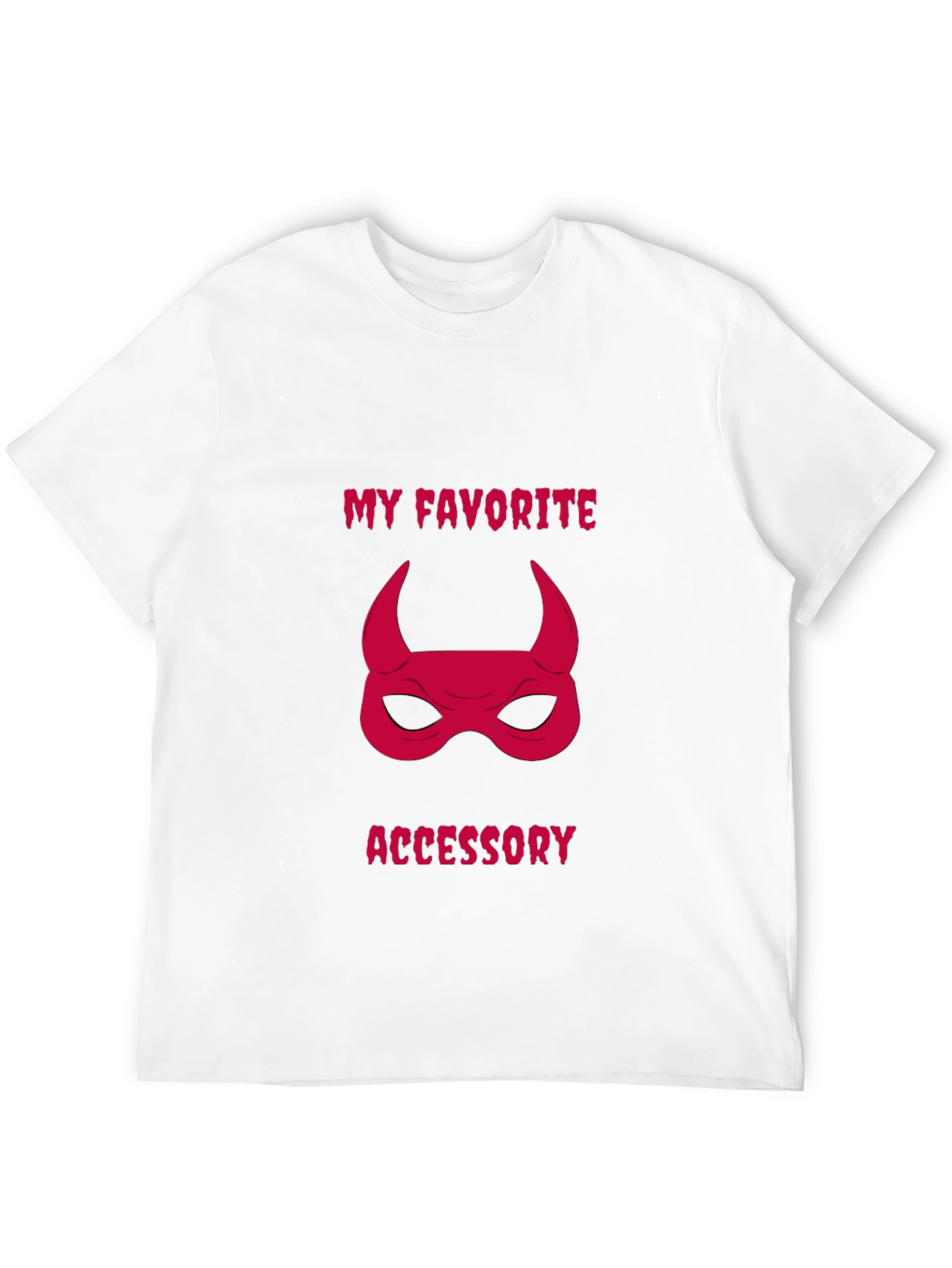 My Favorite Accessory Devil Mask Graphic Tee