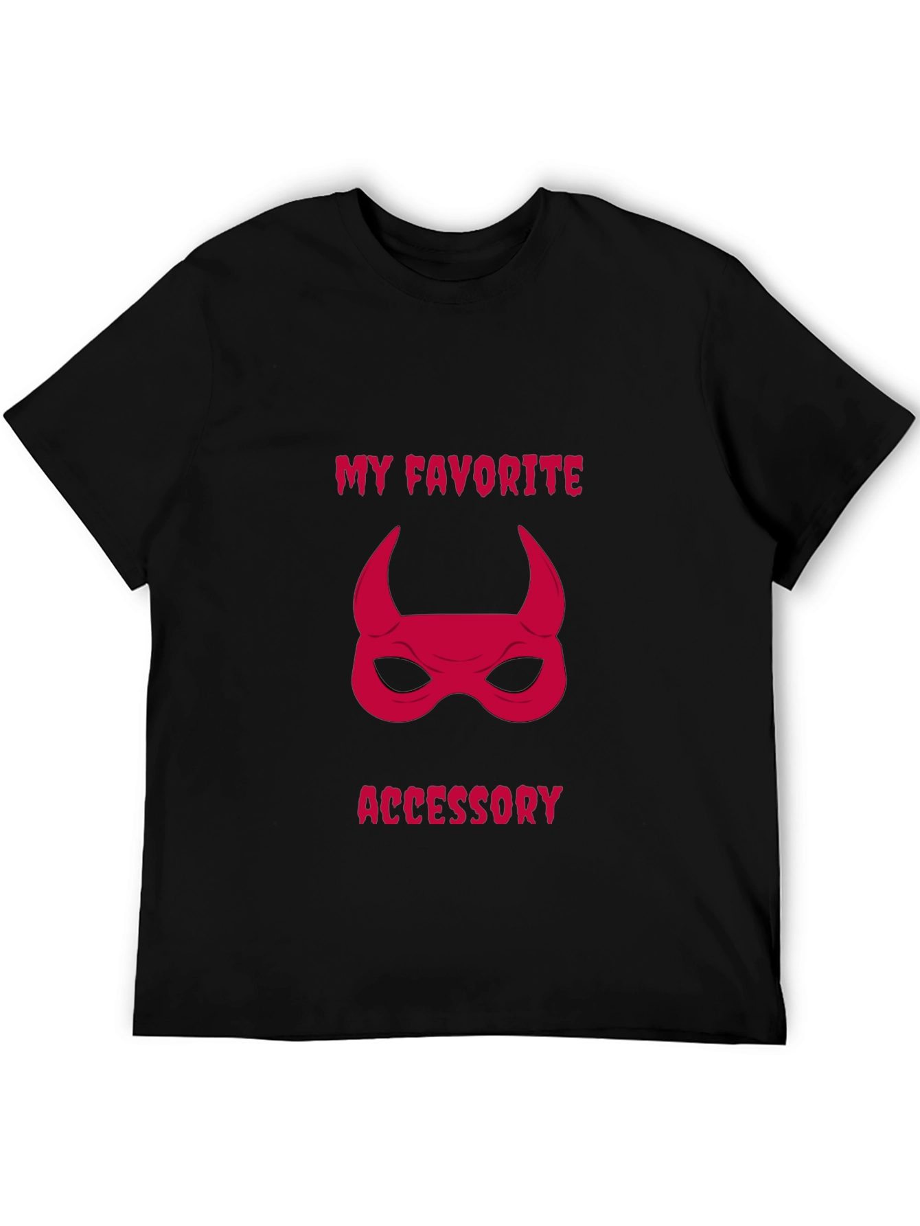My Favorite Accessory Devil Mask Graphic Tee