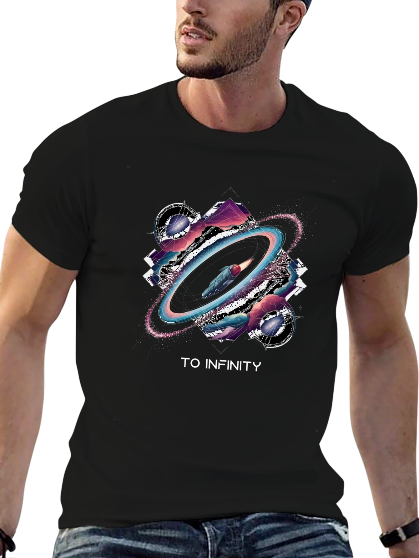 To Infinity Graphic Tee - Space Adventure Shirt
