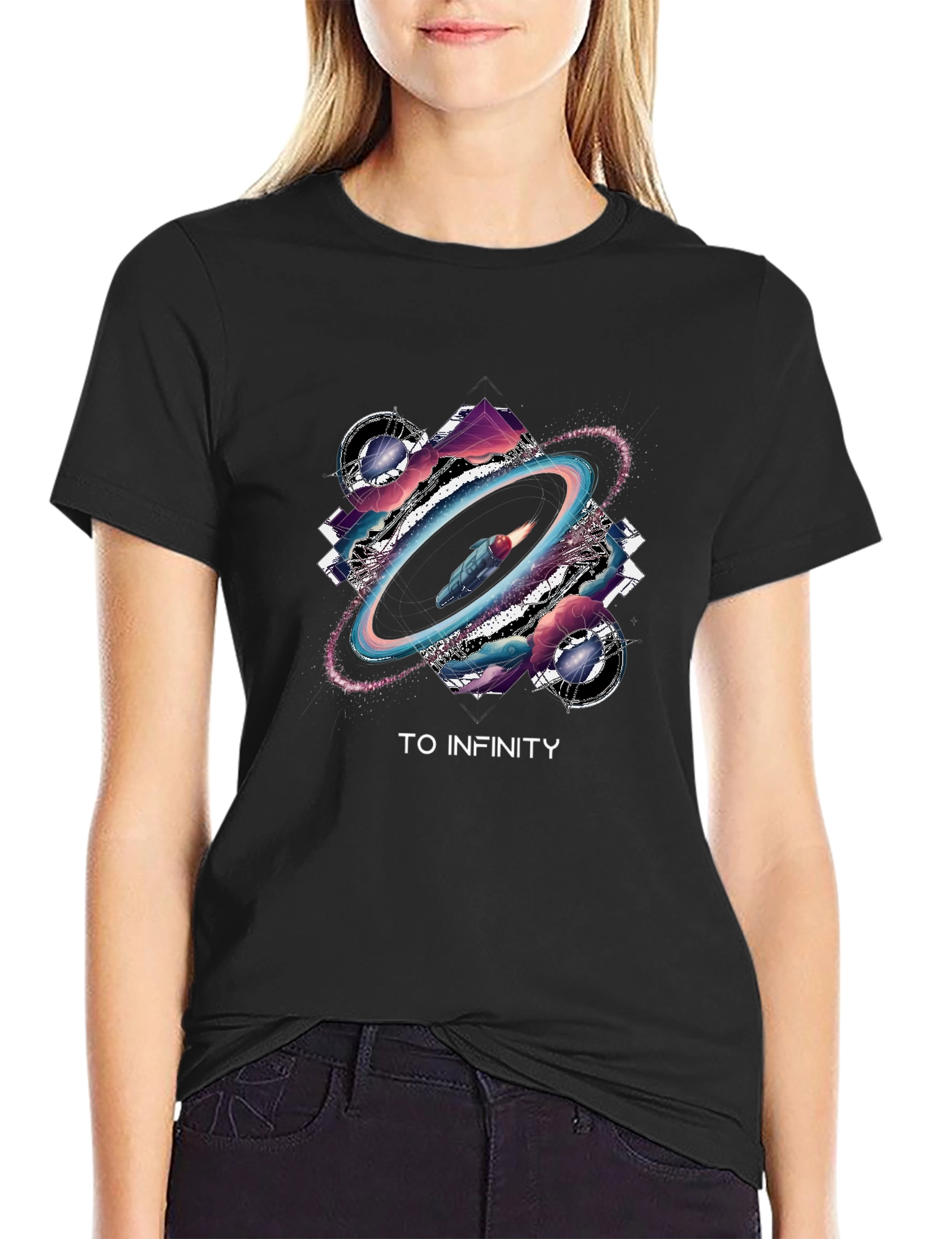 To Infinity Graphic Tee - Space Adventure Shirt