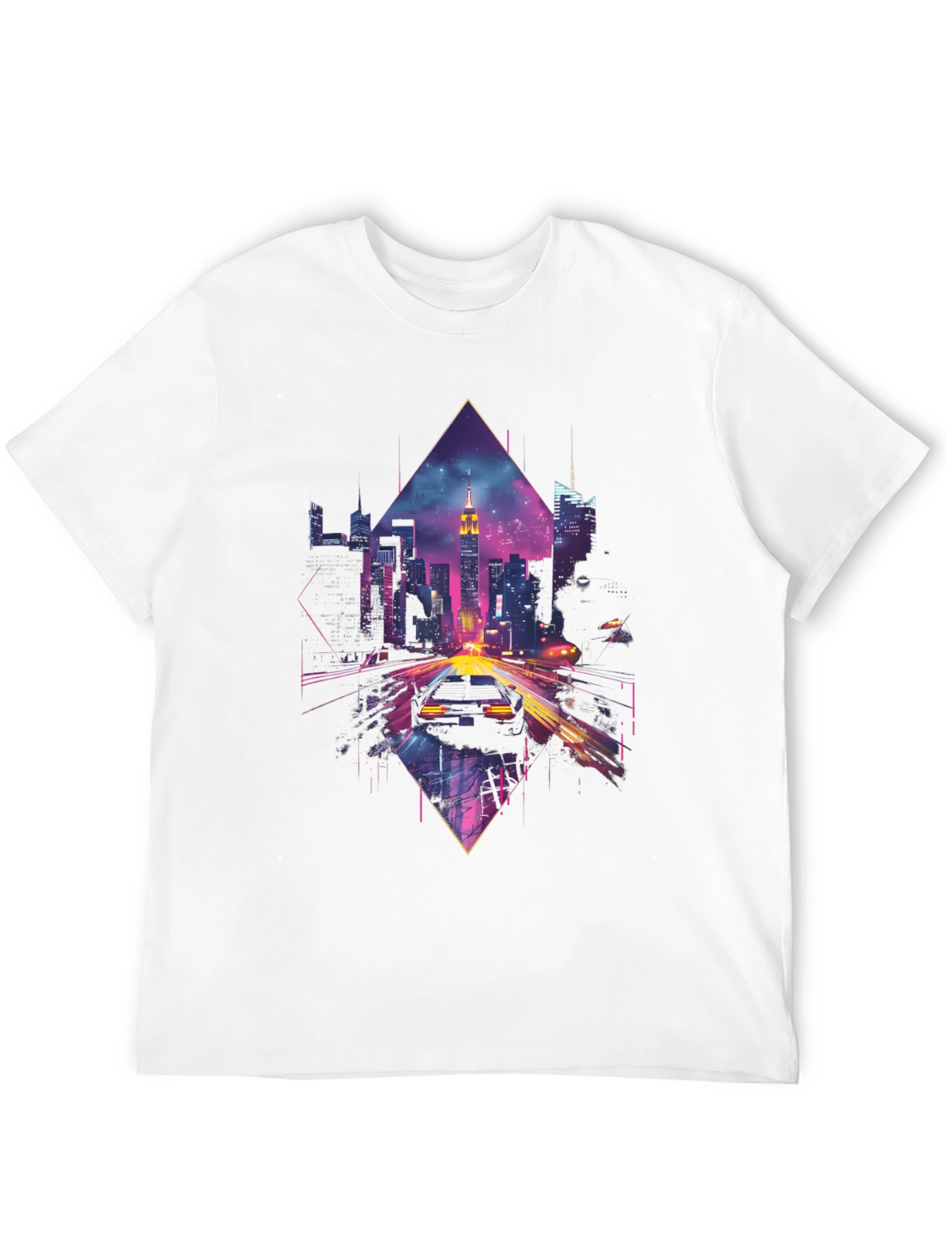 Cyberpunk City Drive T-Shirt