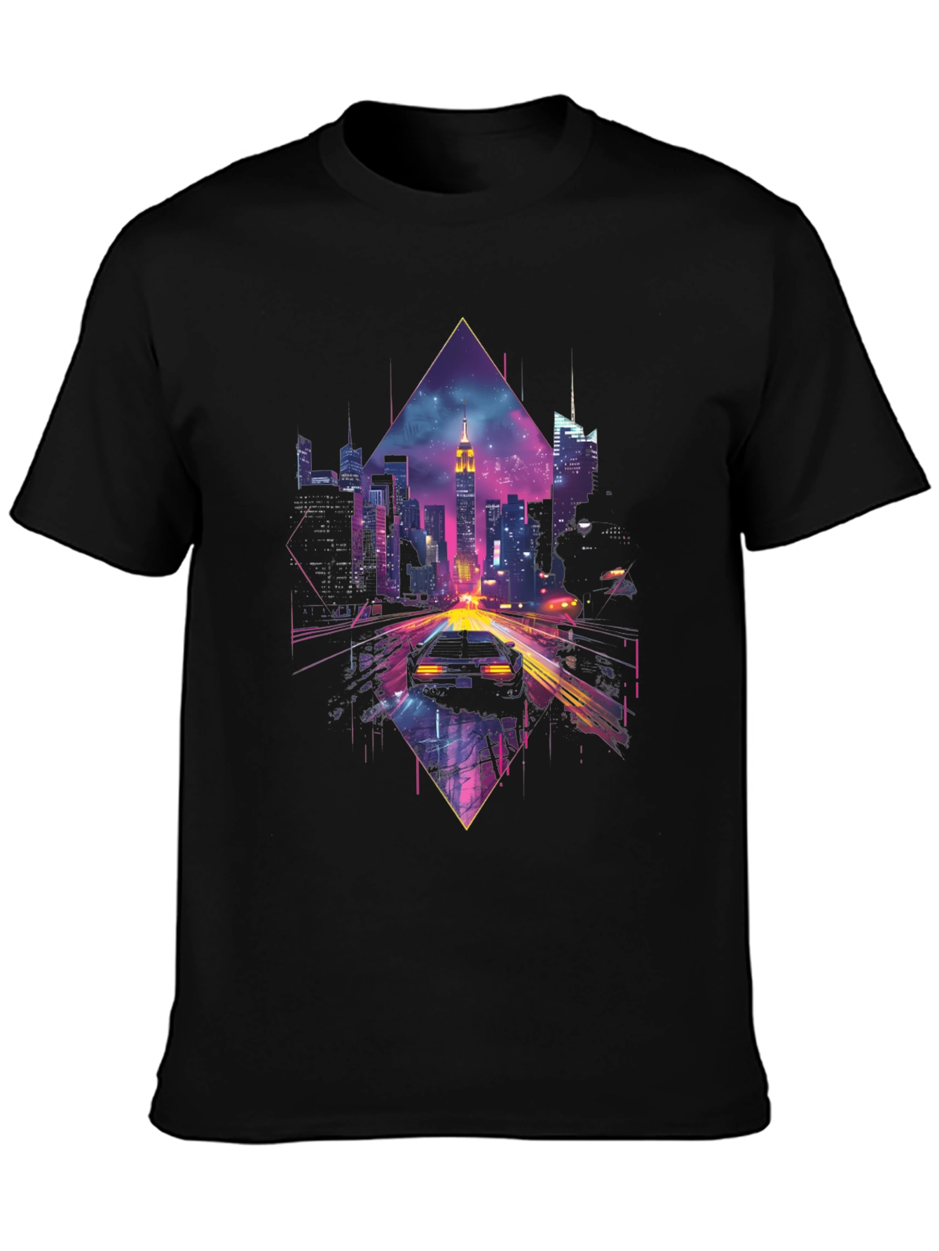 Cyberpunk City Drive T-Shirt