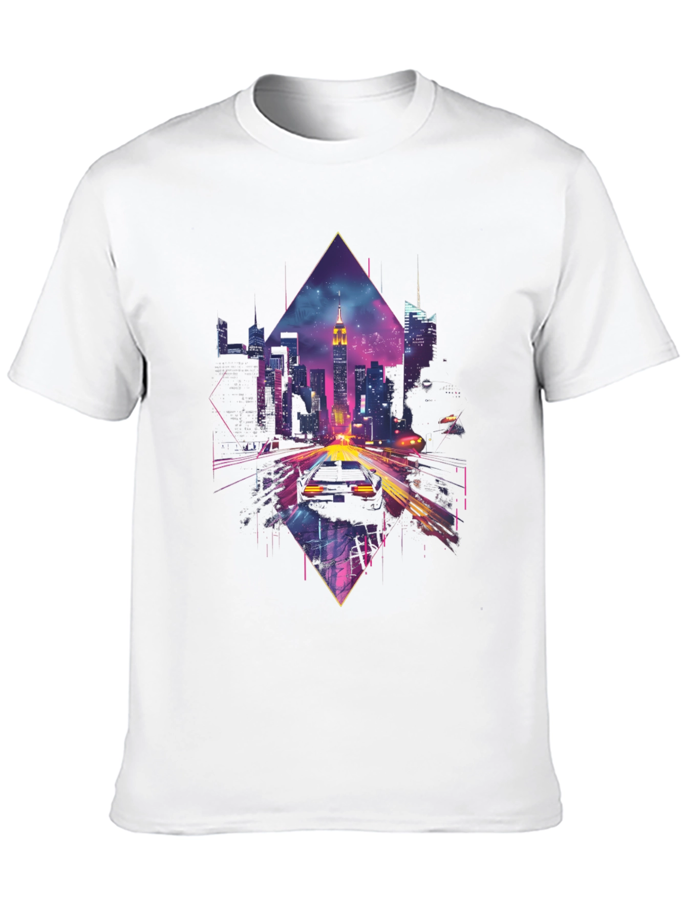 Cyberpunk City Drive T-Shirt