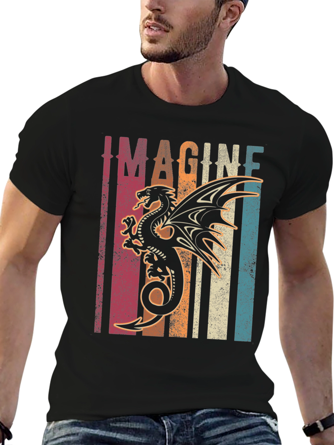 Imagine Dragon Graphic Tee | Unique Retro Design