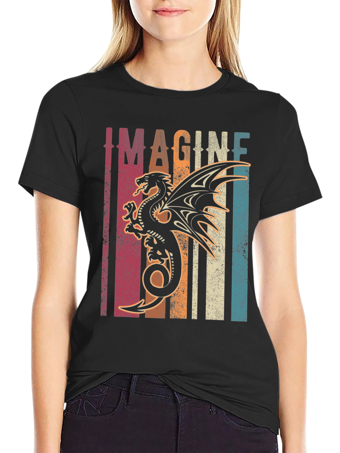 Imagine Dragon Graphic Tee | Unique Retro Design