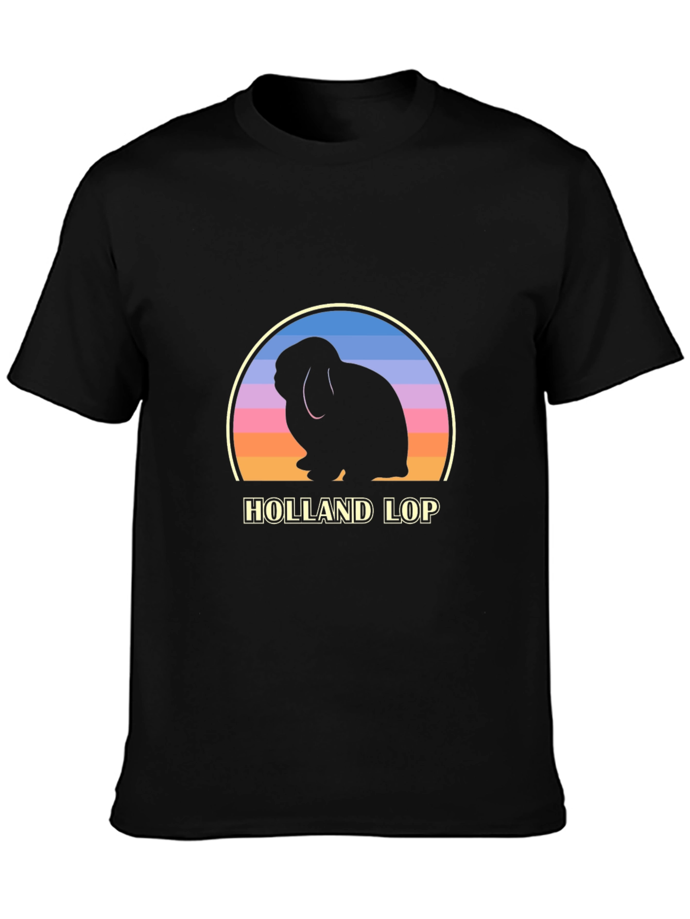 Holland Lop Rabbit Sunset T-Shirt