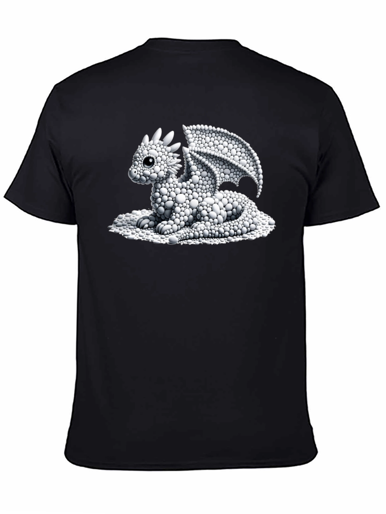 Dragon Bubble Art Black T-Shirt