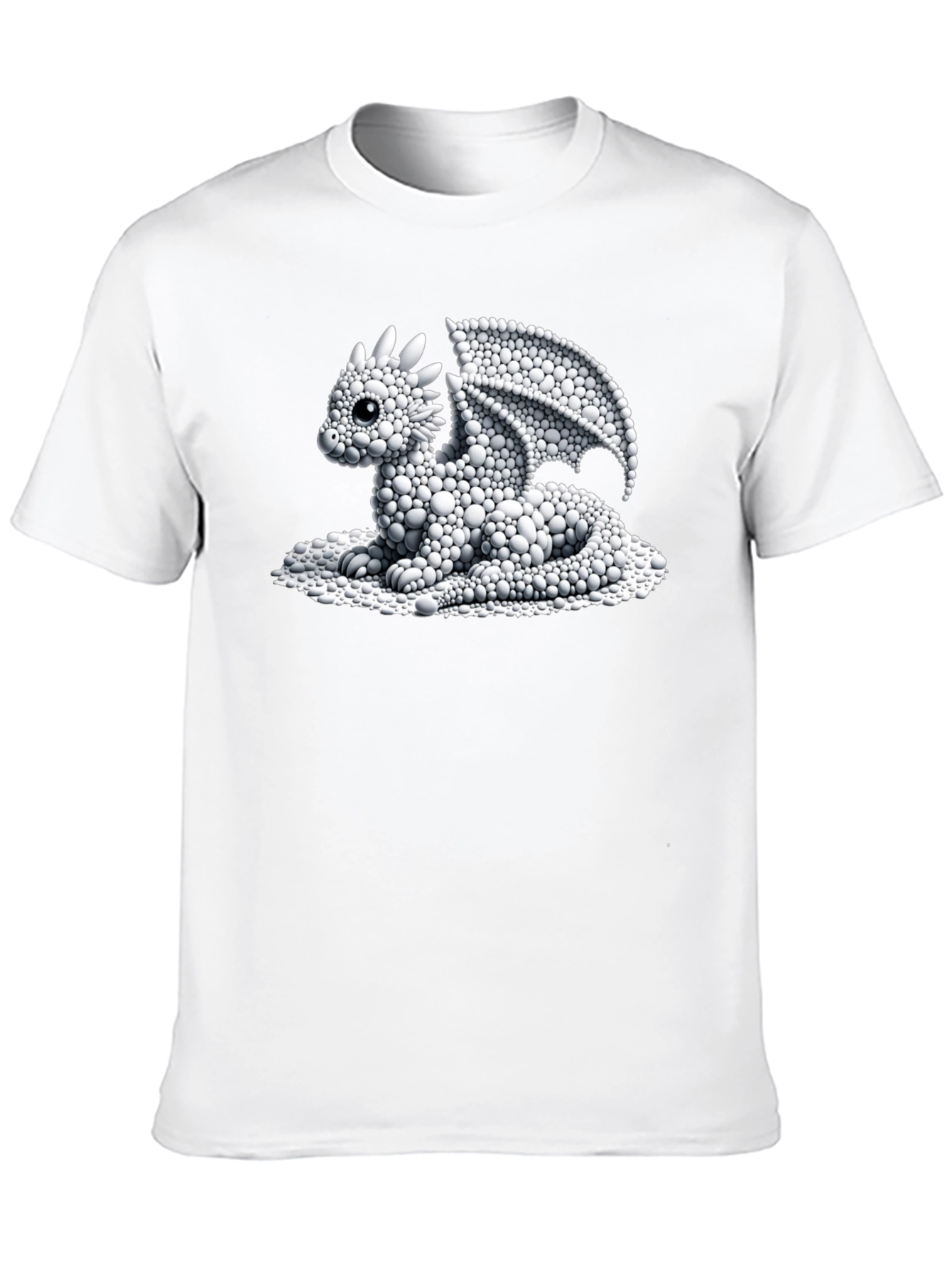 Dragon Bubble Art Black T-Shirt