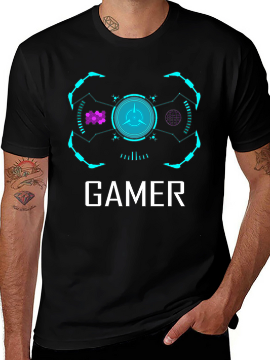 Gamer Graphic T-Shirt - Modern Black Tee
