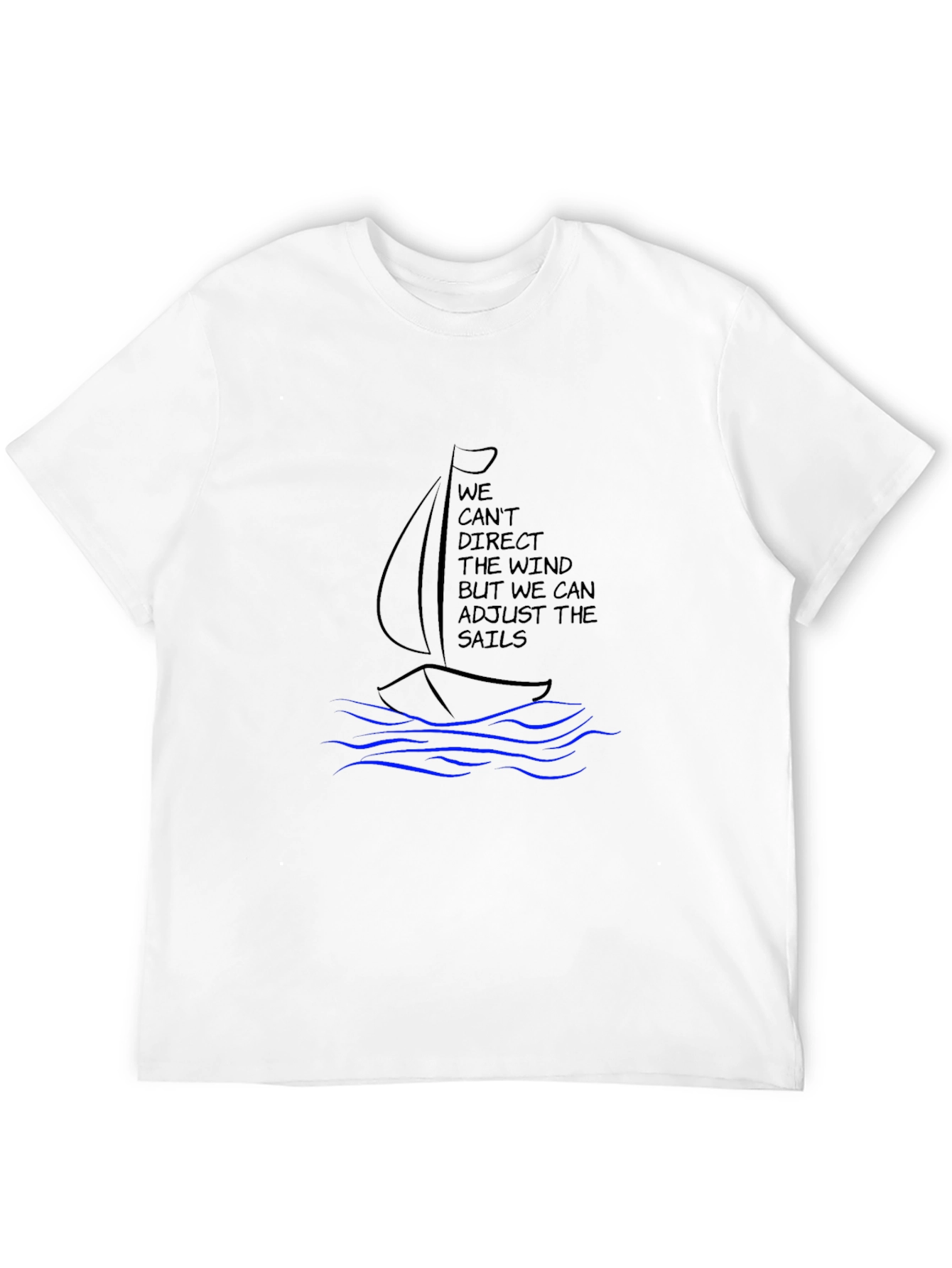 Sailing Quote Graphic Tee - Adjust Your Sails