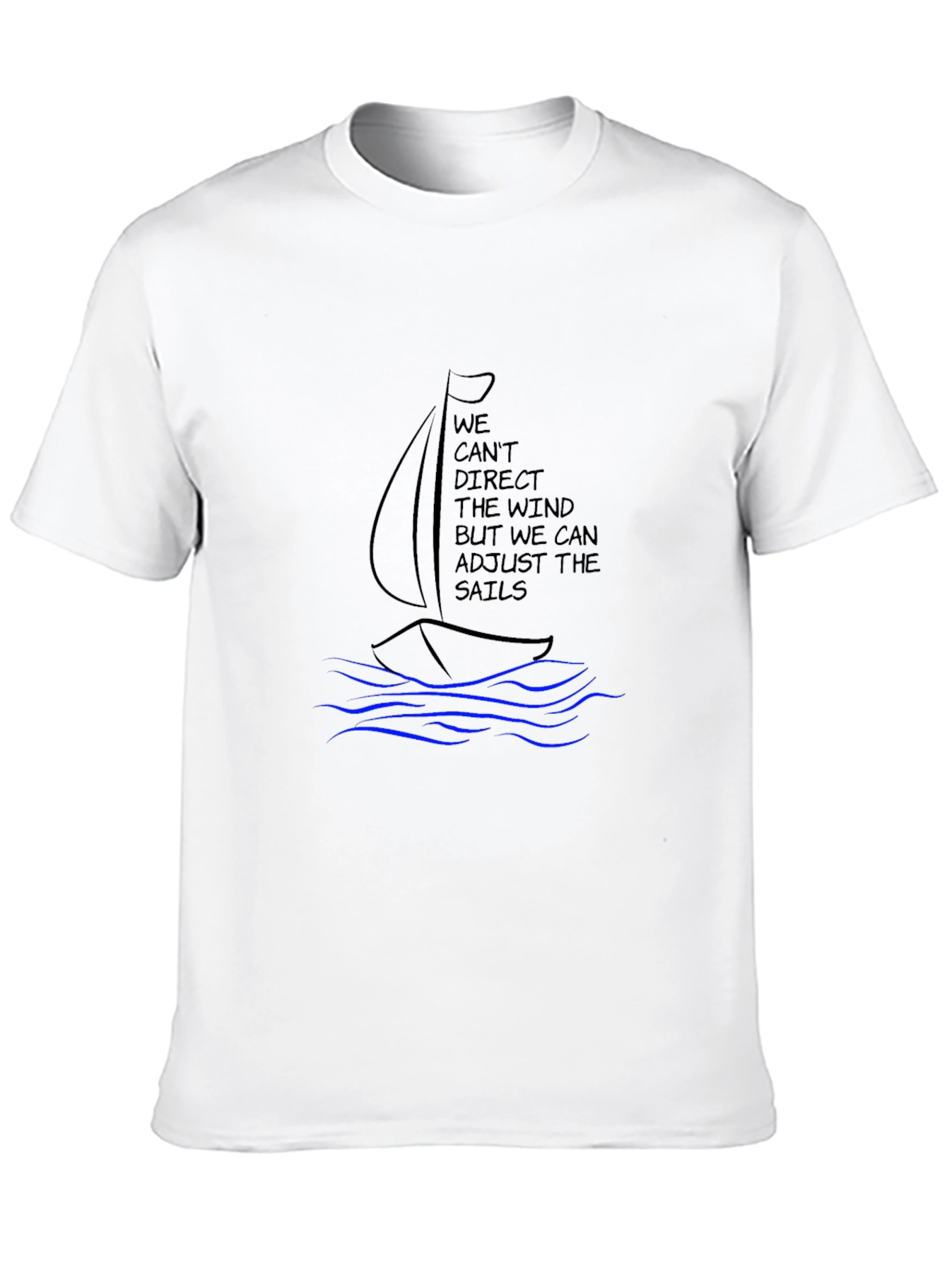 Sailing Quote Graphic Tee - Adjust Your Sails