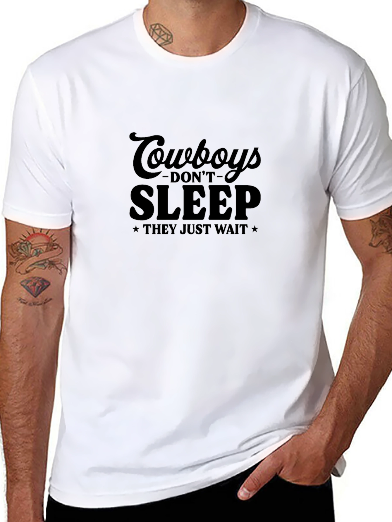 Cowboys Dont Sleep T-Shirt - Western Style Tee
