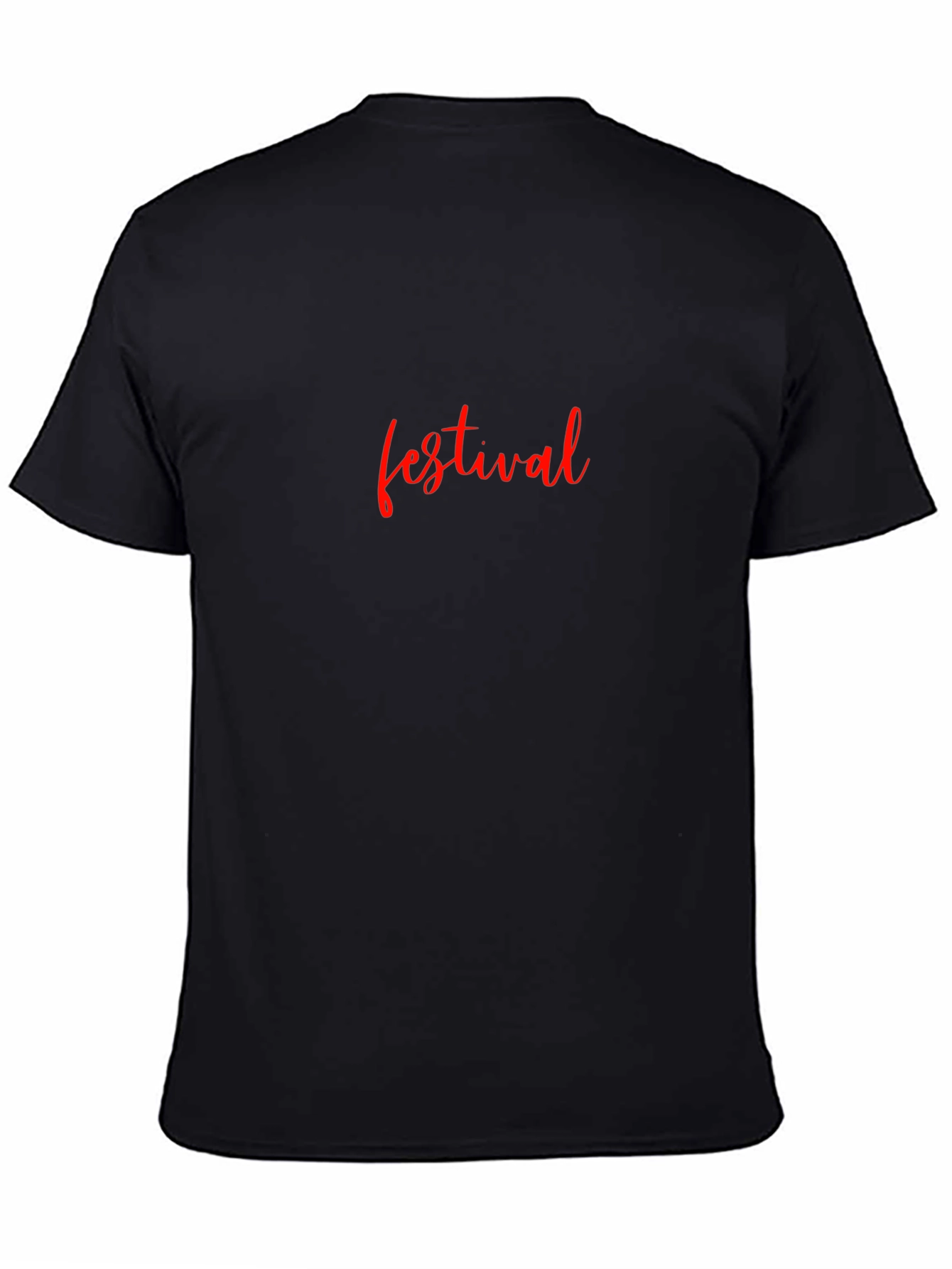 Festival Graphic Tee - Mens Black T-Shirt