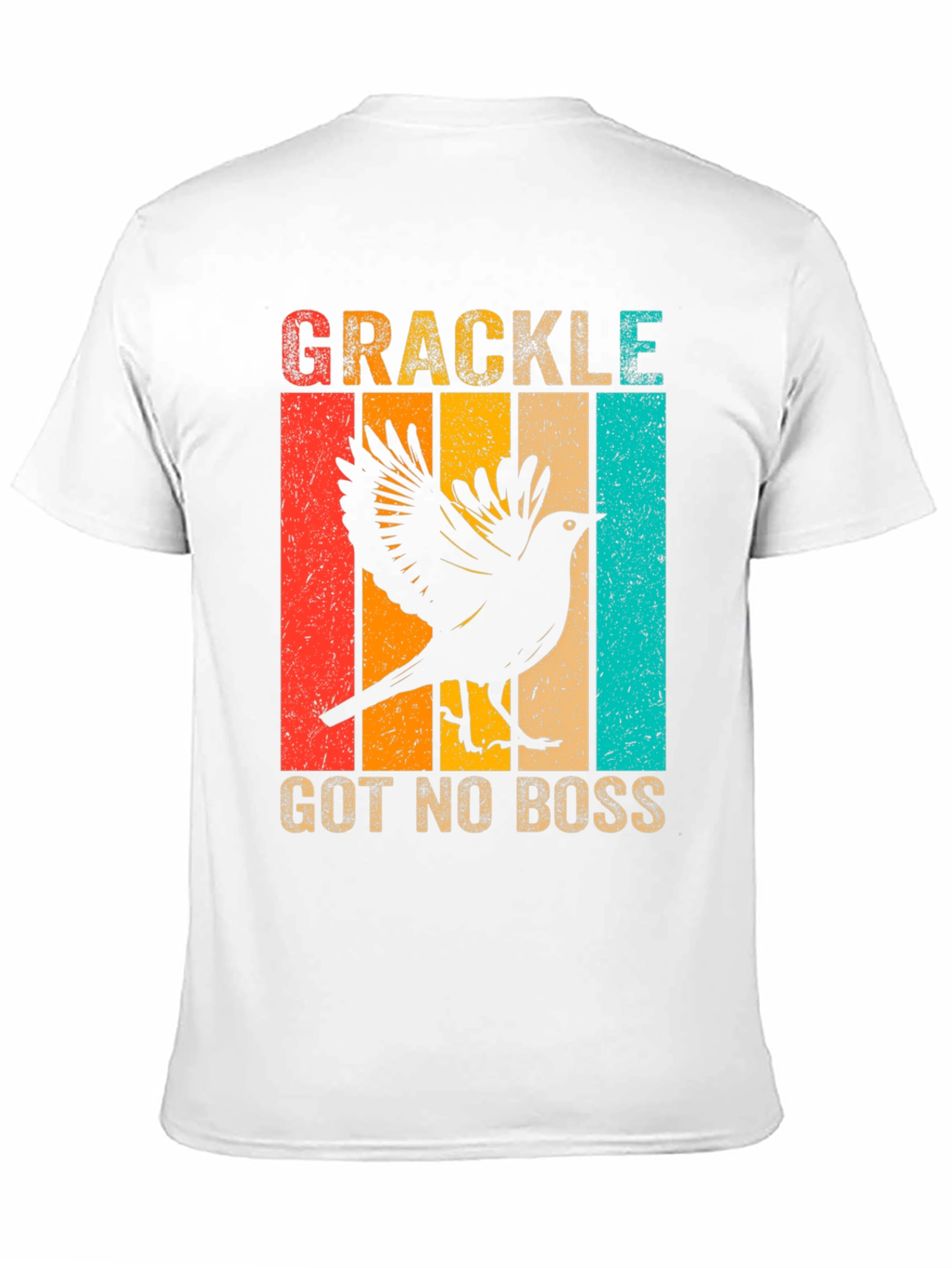 Grackle Got No Boss Tee Retro Bird Lover Shirt