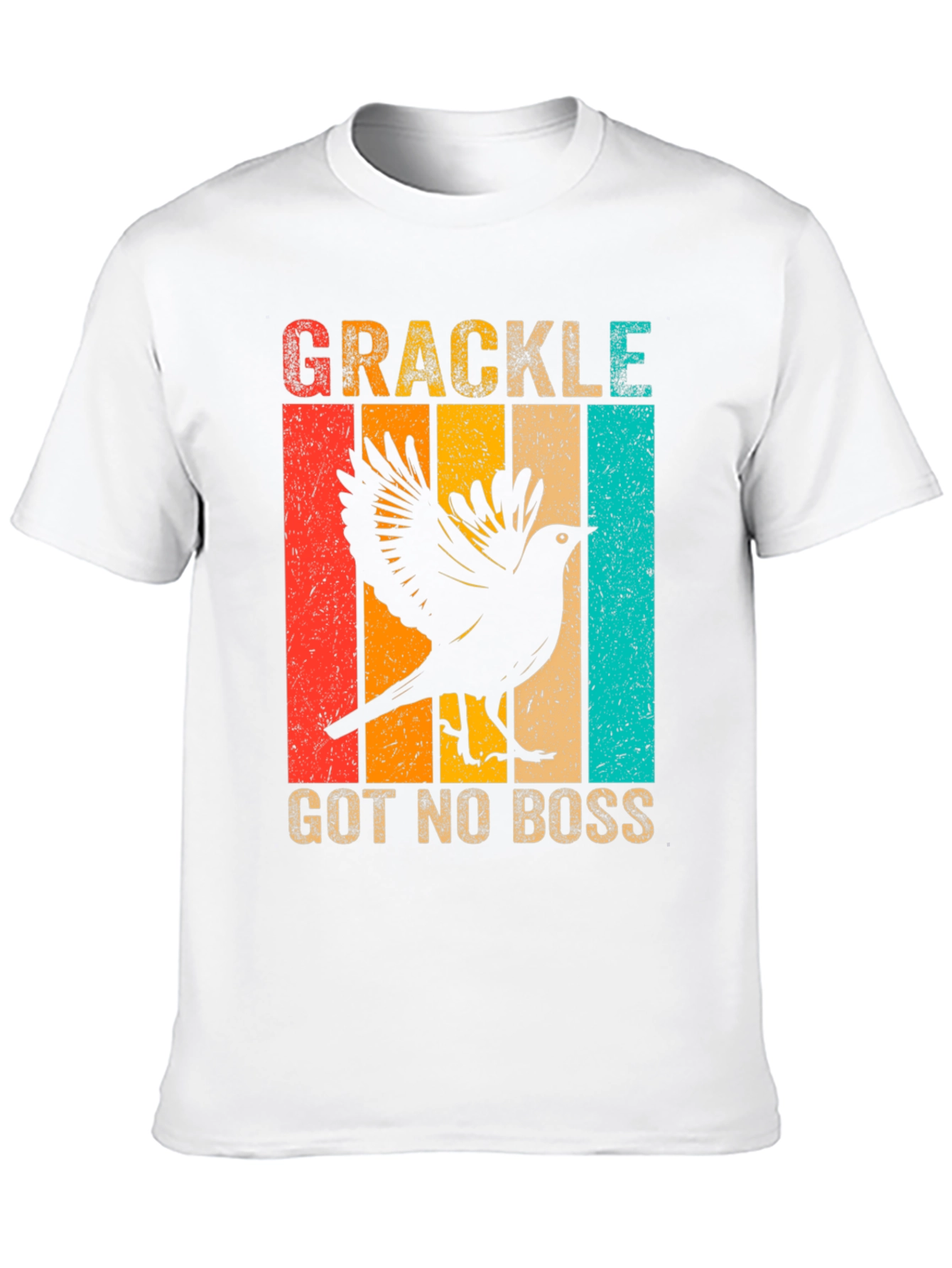 Grackle Got No Boss Tee Retro Bird Lover Shirt