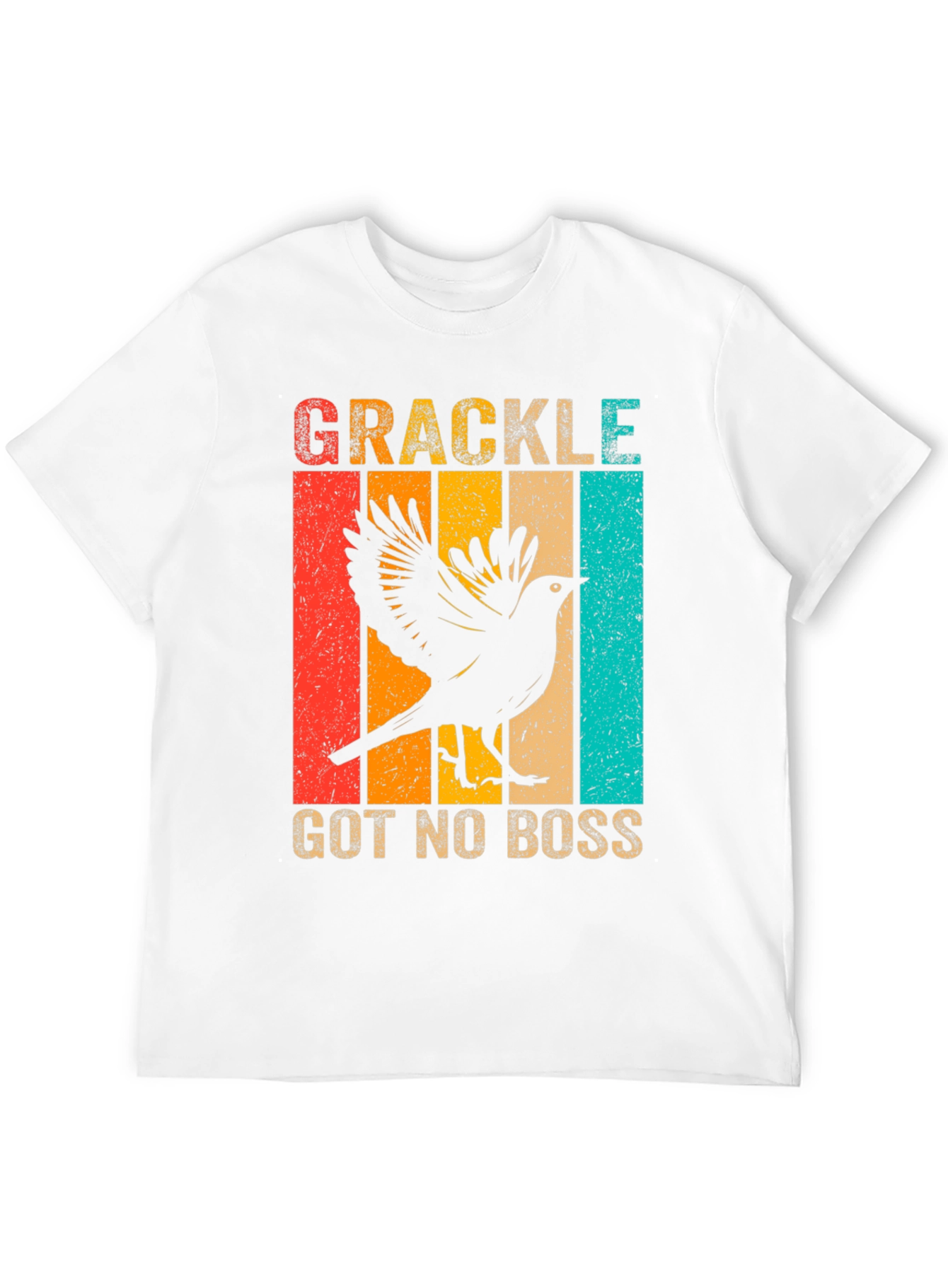 Grackle Got No Boss Tee Retro Bird Lover Shirt