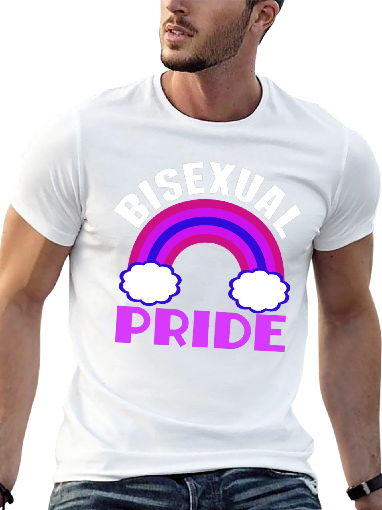 Bisexual Pride T-Shirt Rainbow LGBTQ Tee