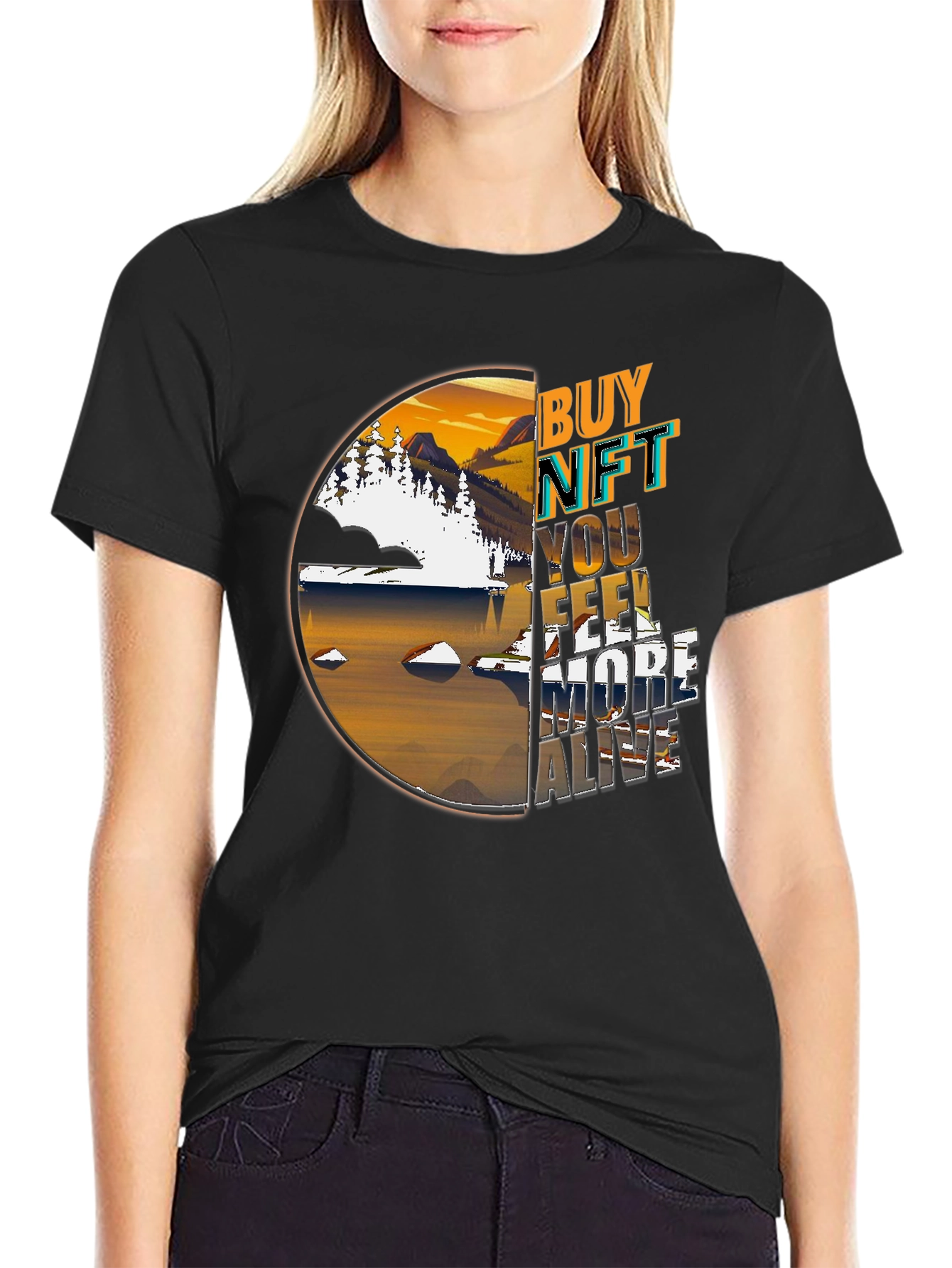 Buy NFT Feel More Alive Graphic T-Shirt