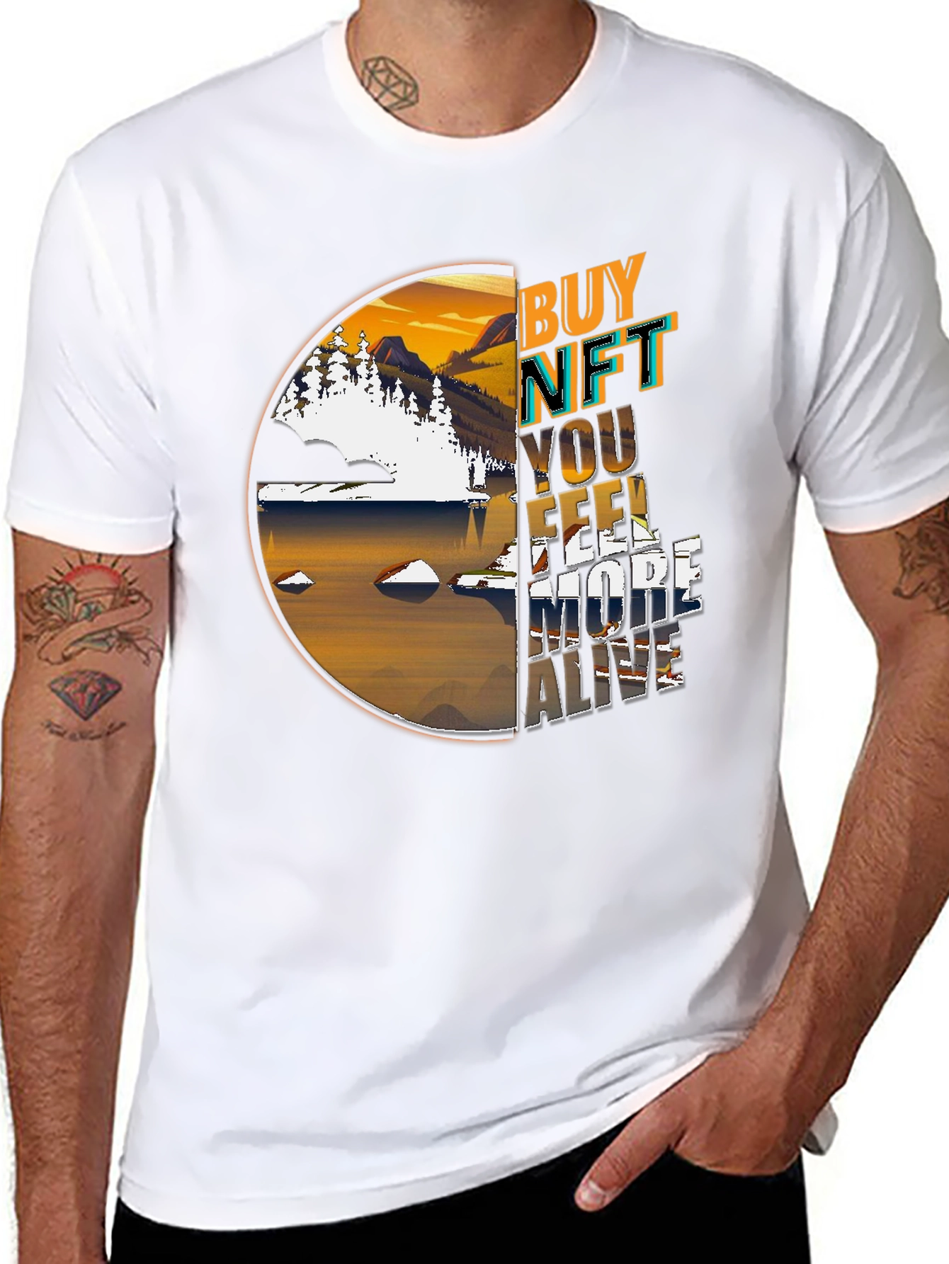 Buy NFT Feel More Alive Graphic T-Shirt
