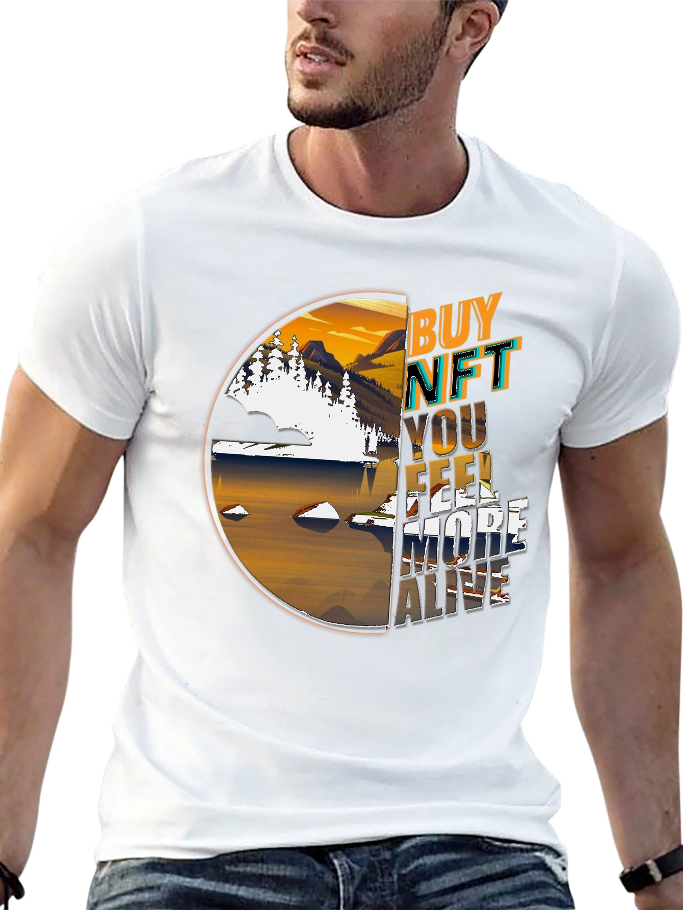 Buy NFT Feel More Alive Graphic T-Shirt