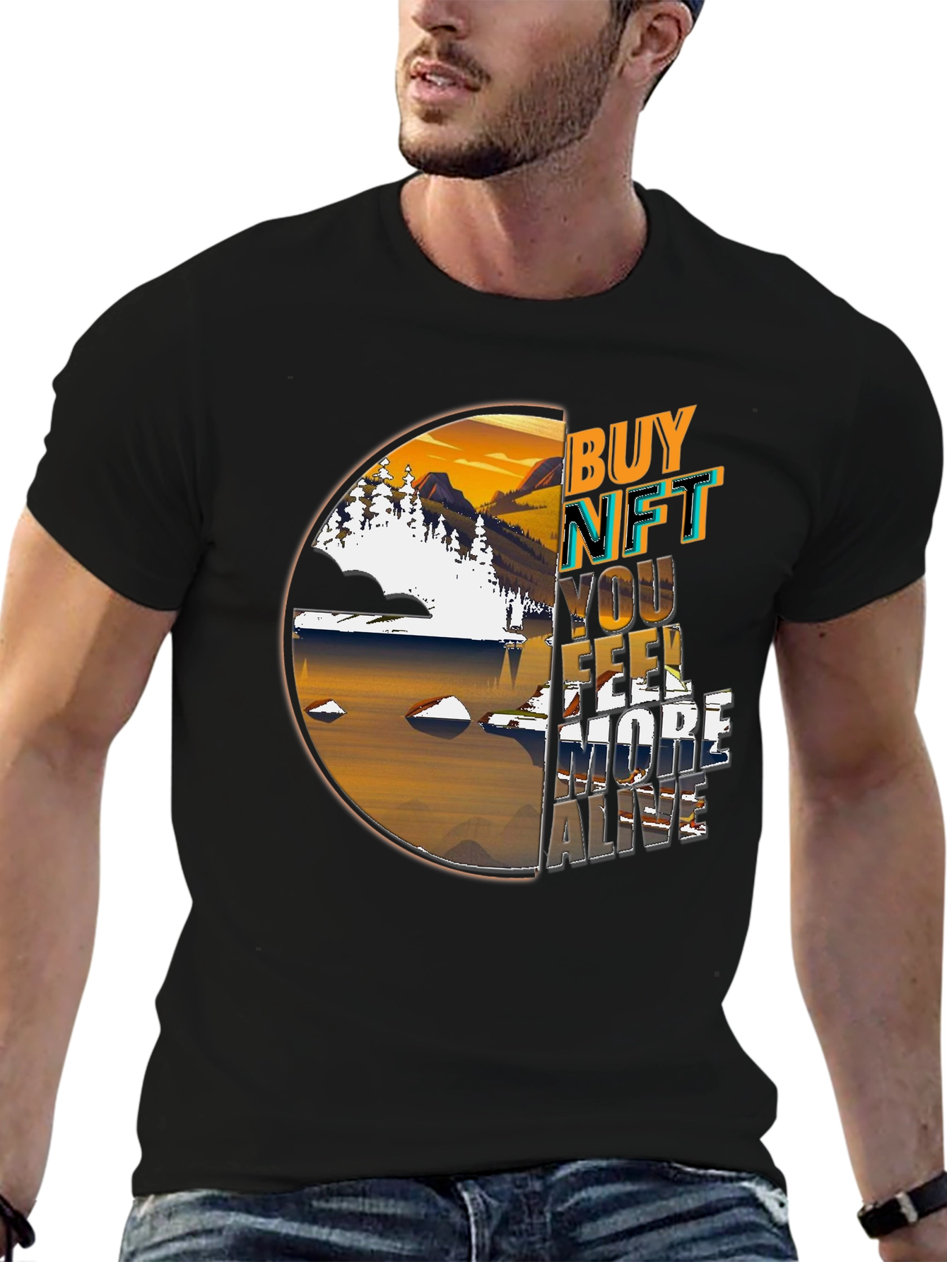 Buy NFT Feel More Alive Graphic T-Shirt