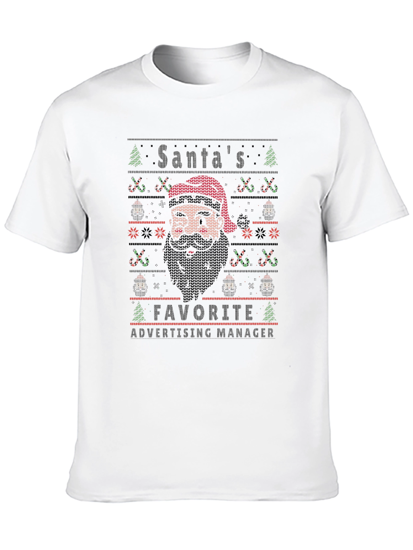 Santas Favorite Advertising Manager Ugly Christmas T-Shirt