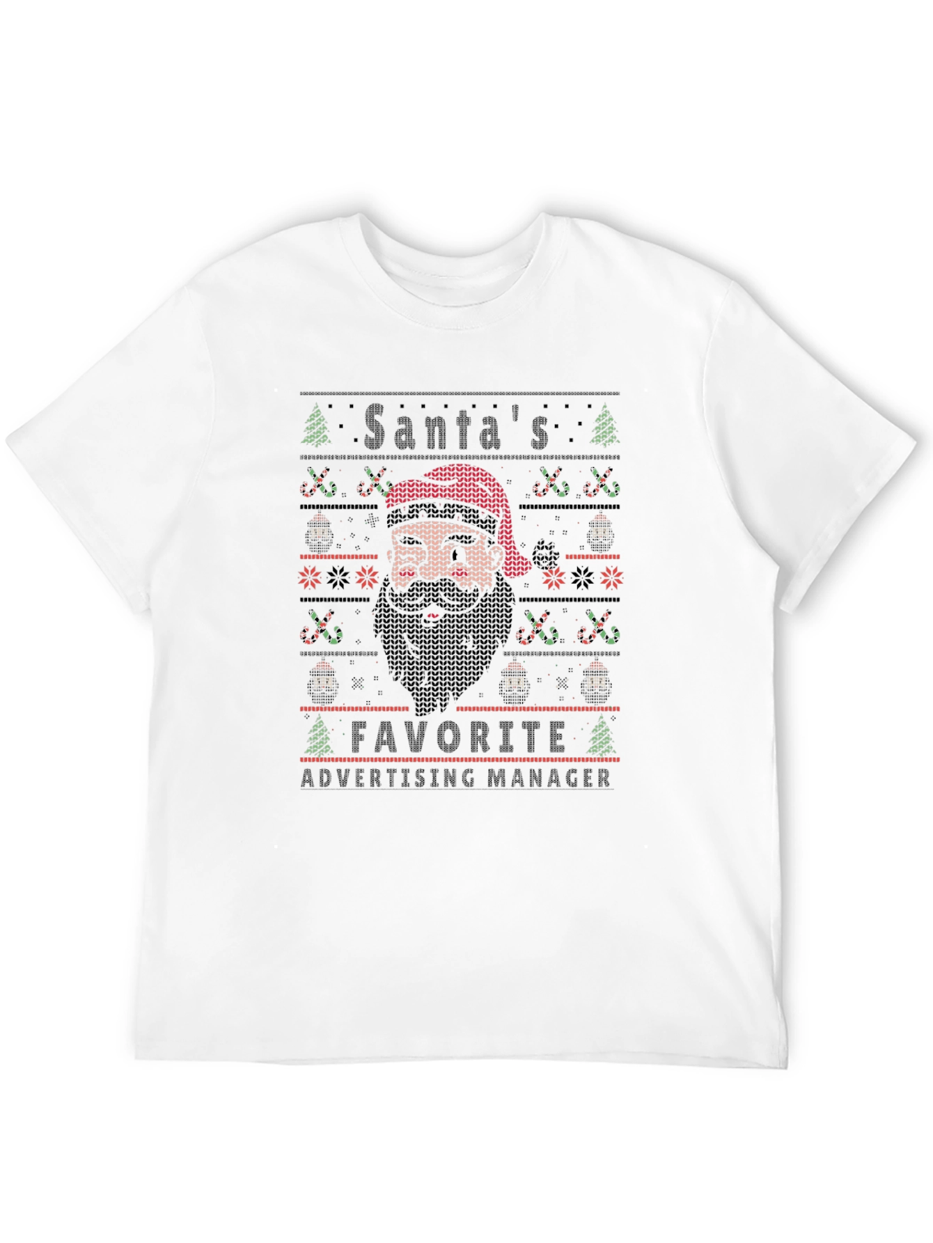 Santas Favorite Advertising Manager Ugly Christmas T-Shirt
