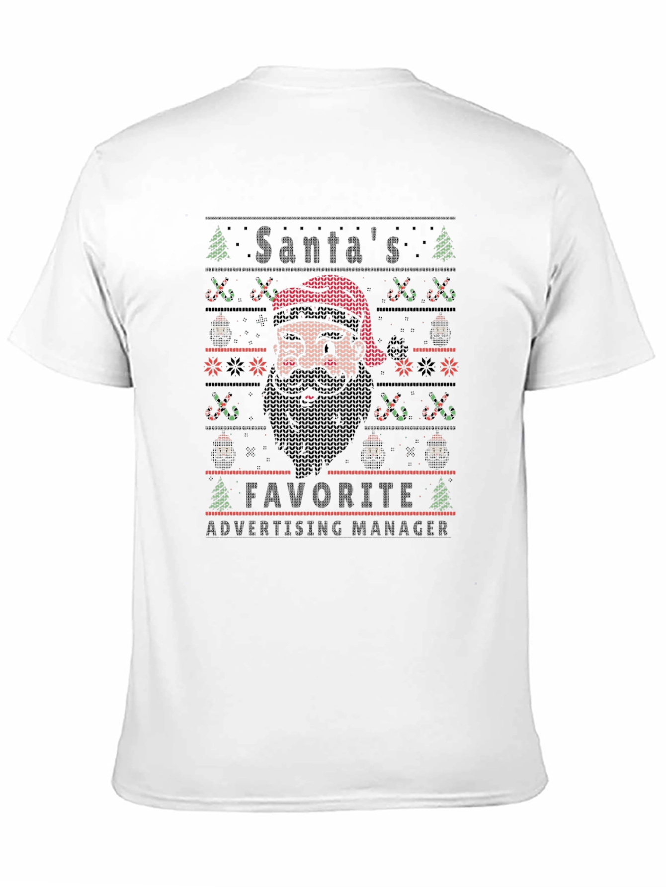 Santas Favorite Advertising Manager Ugly Christmas T-Shirt