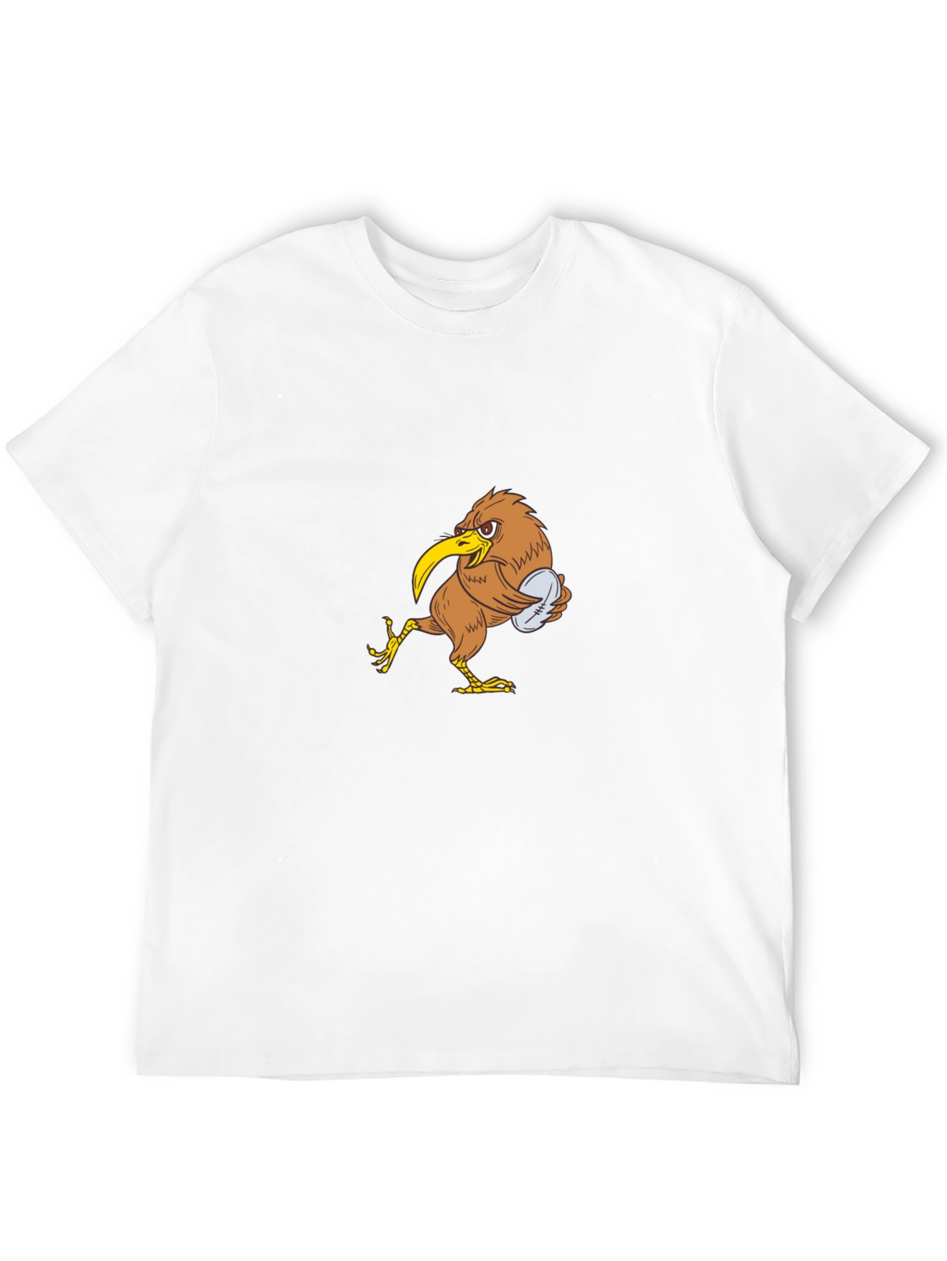 Kiwi Bird Rugby T-Shirt - Black Cotton Tee