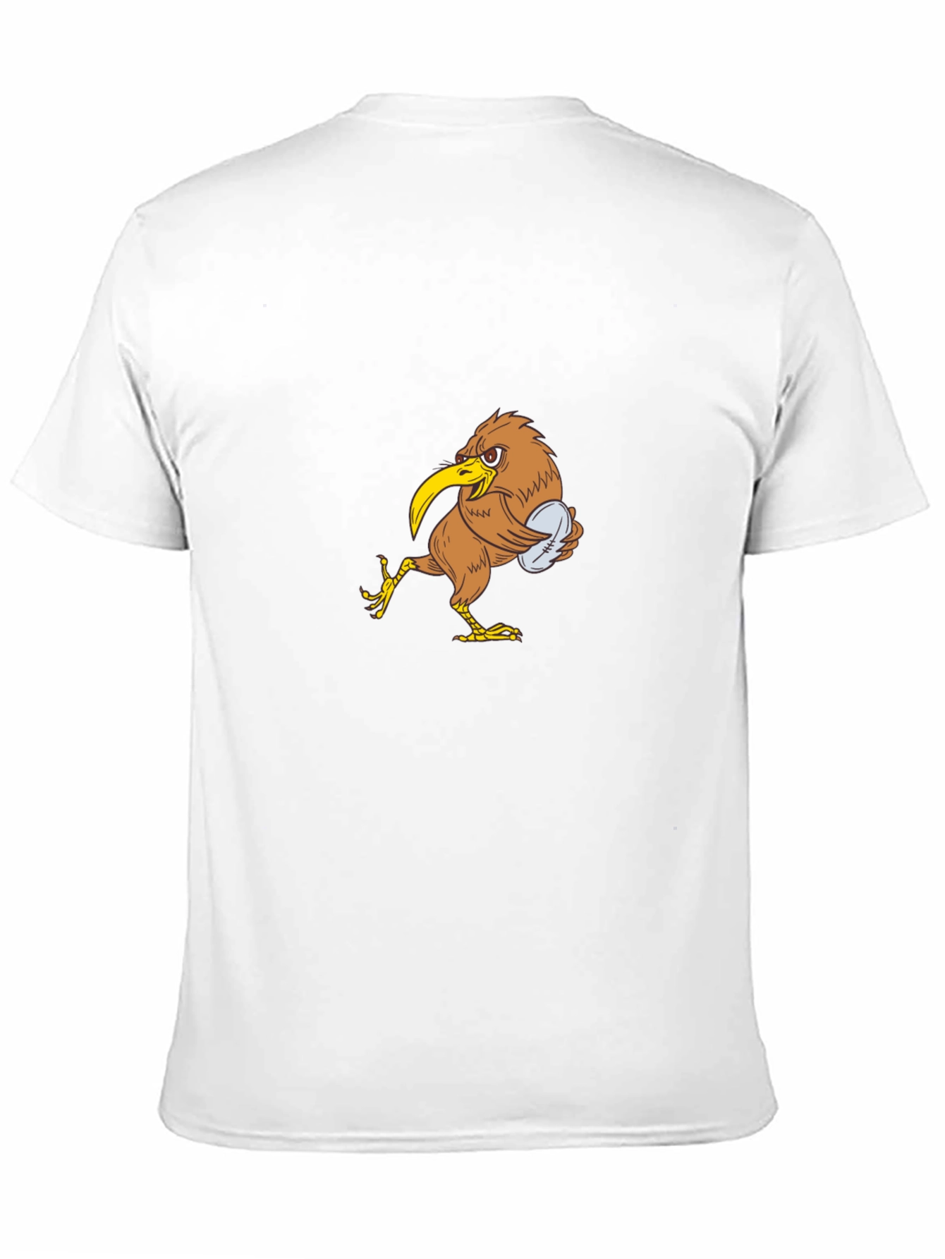 Kiwi Bird Rugby T-Shirt - Black Cotton Tee