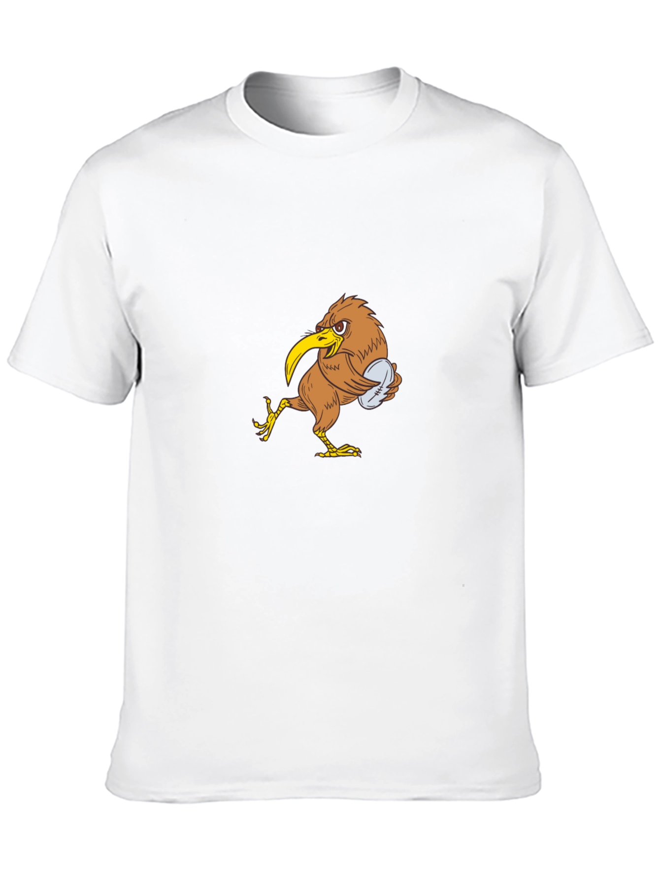 Kiwi Bird Rugby T-Shirt - Black Cotton Tee
