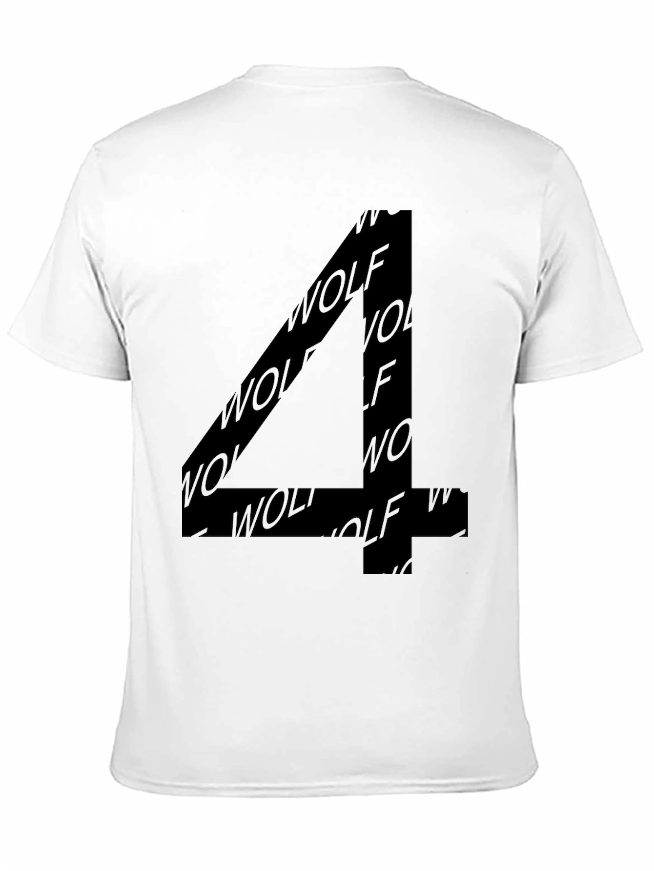 Wolf Number Four Black Graphic T-Shirt