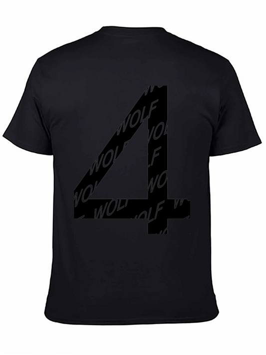 Wolf Number Four Black Graphic T-Shirt