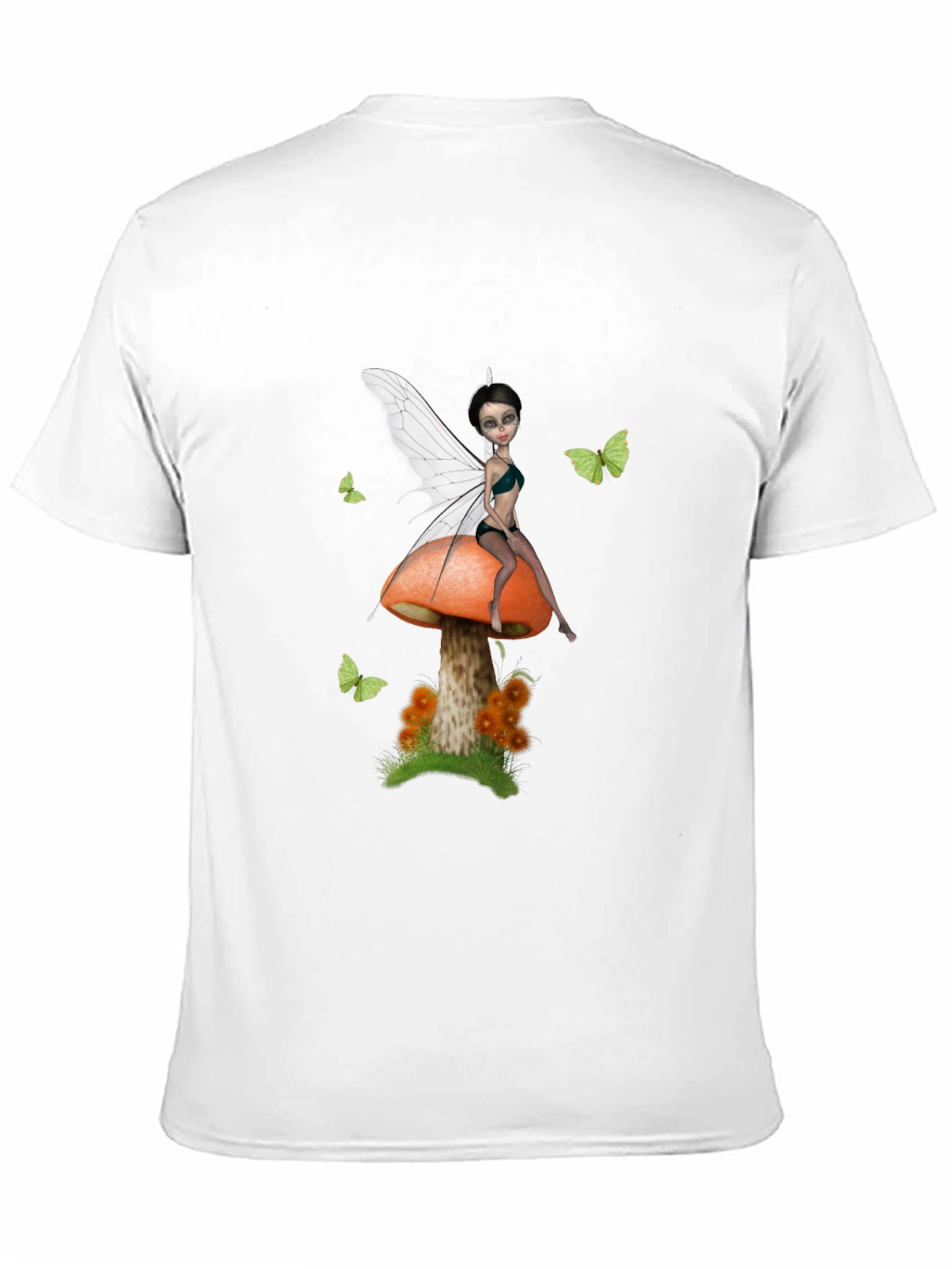 Fairy on Mushroom Graphic T-Shirt
