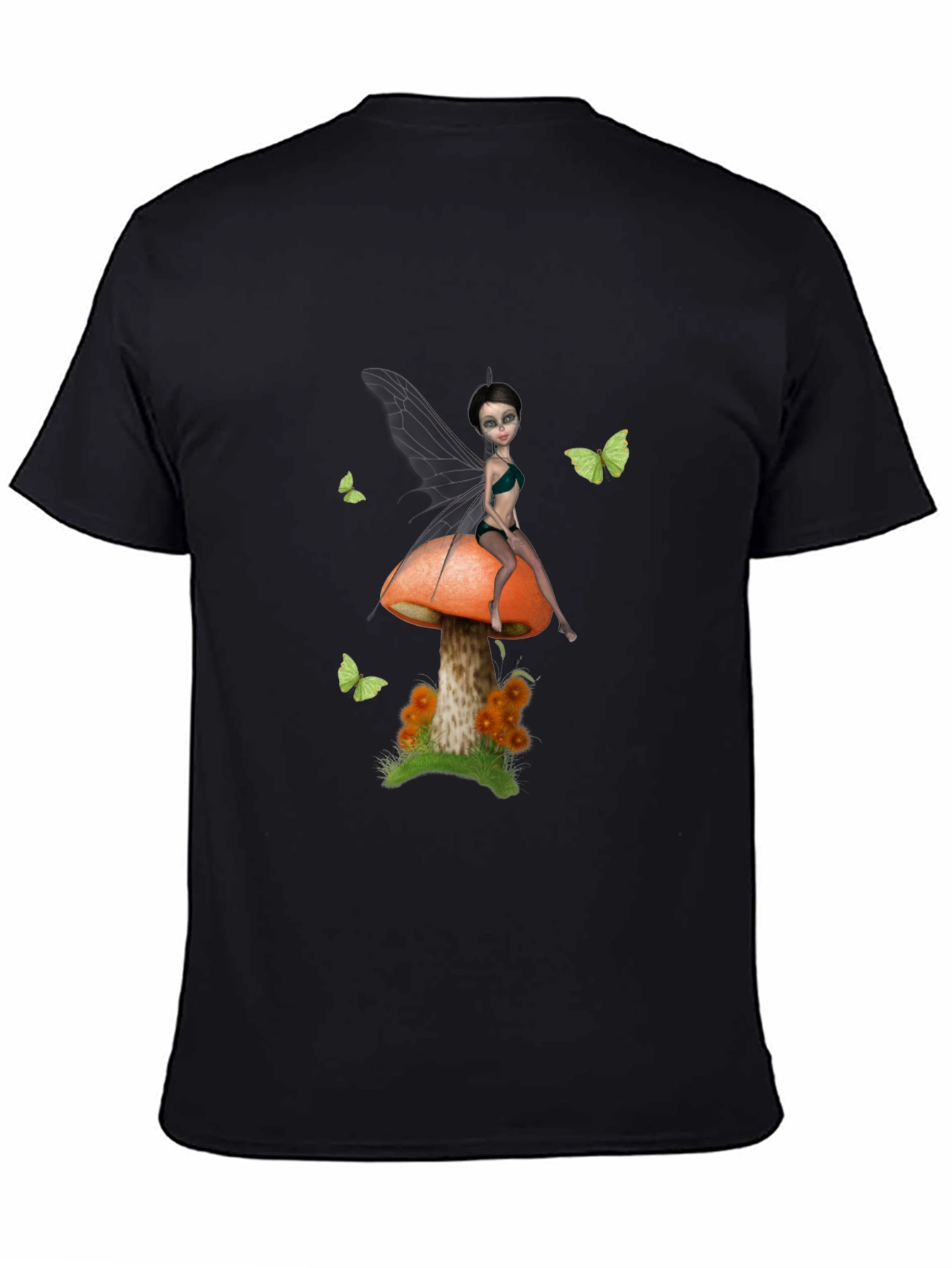 Fairy on Mushroom Graphic T-Shirt