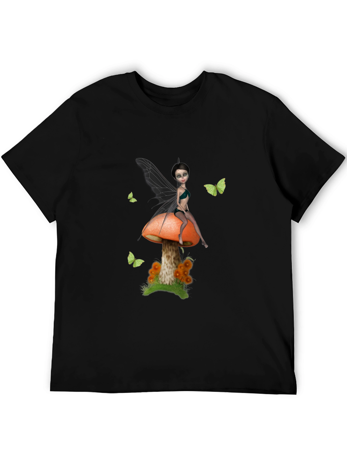Fairy on Mushroom Graphic T-Shirt