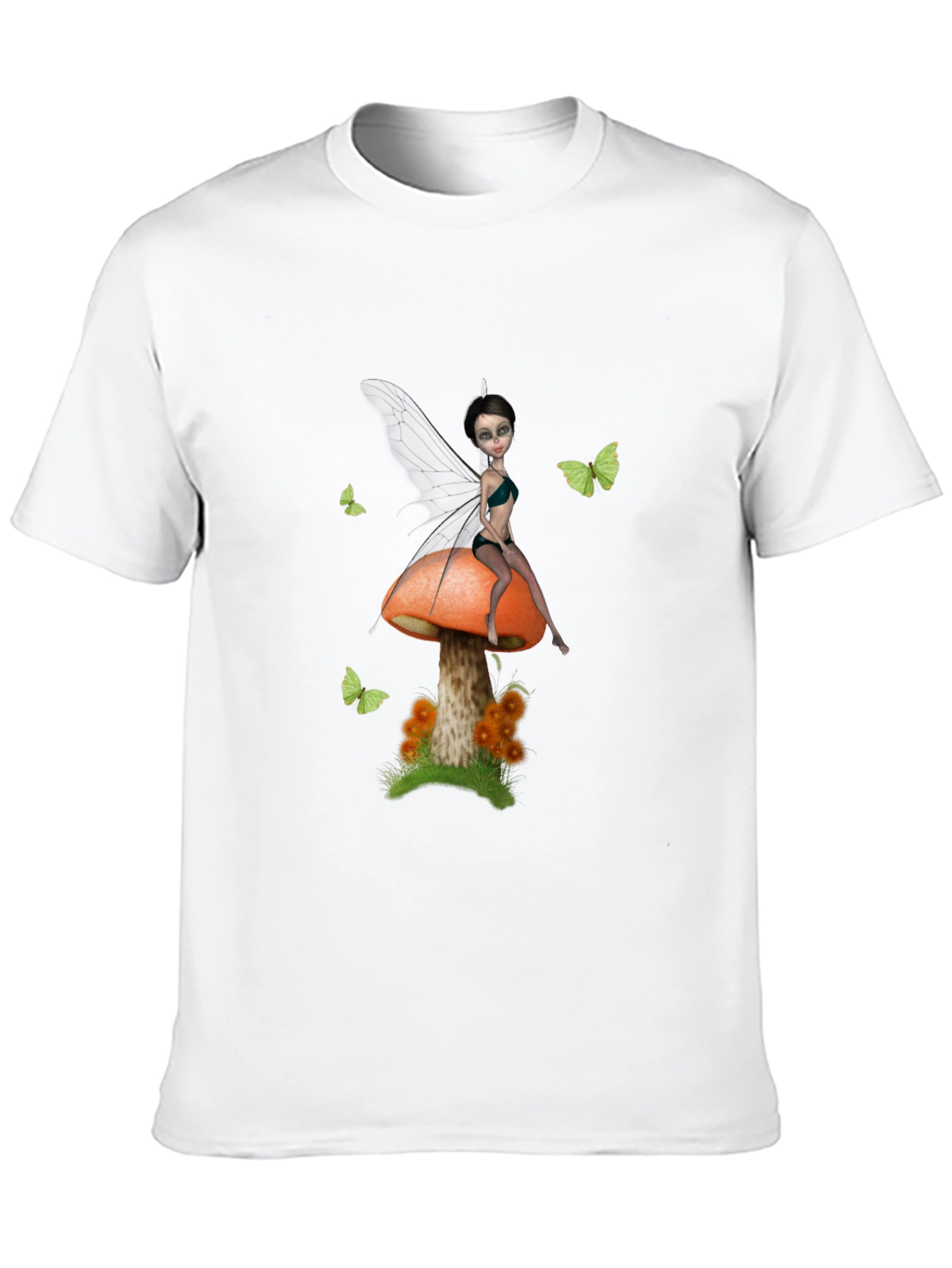 Fairy on Mushroom Graphic T-Shirt