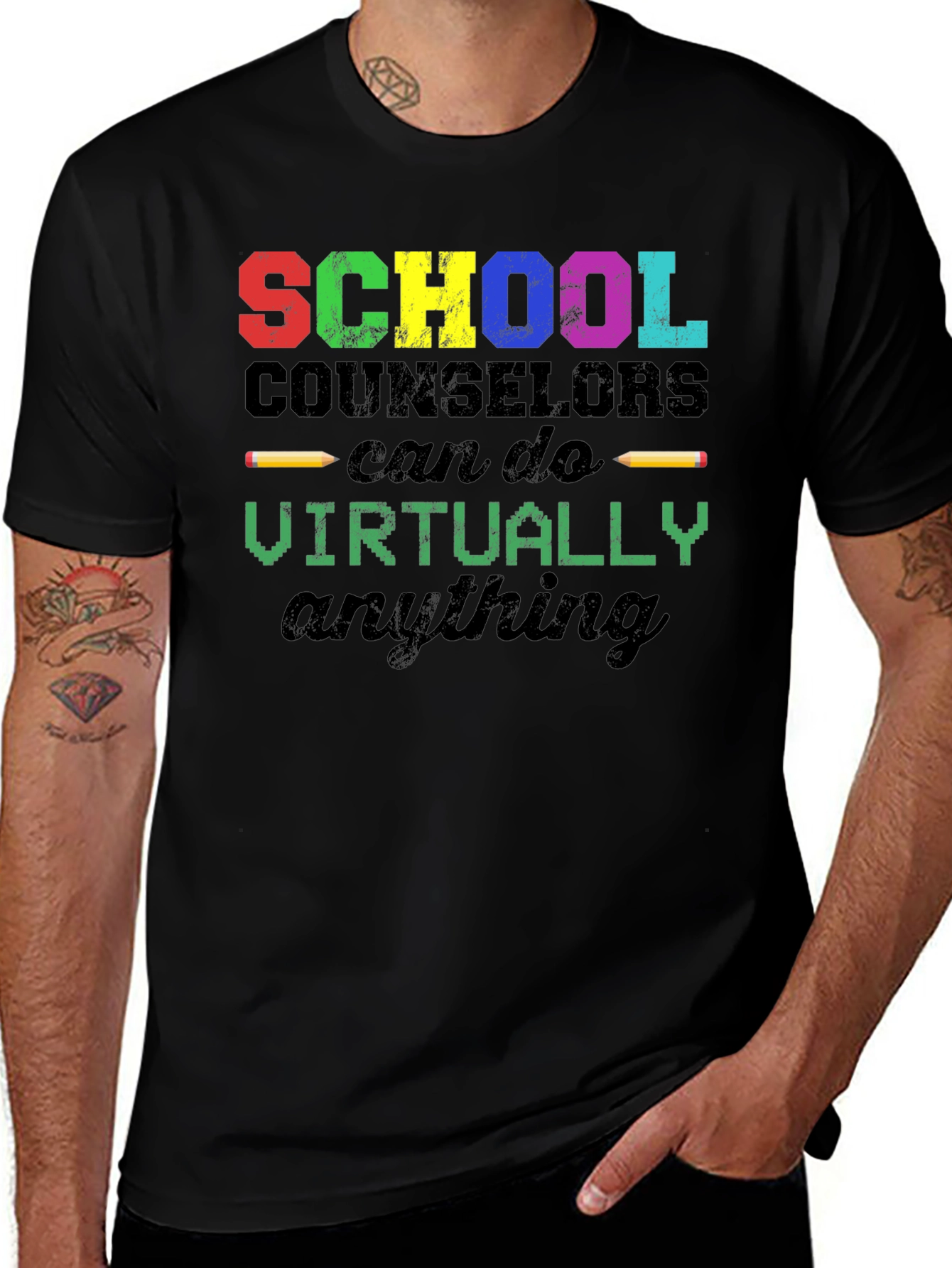 School Counselor T-Shirt - Virtually Anything