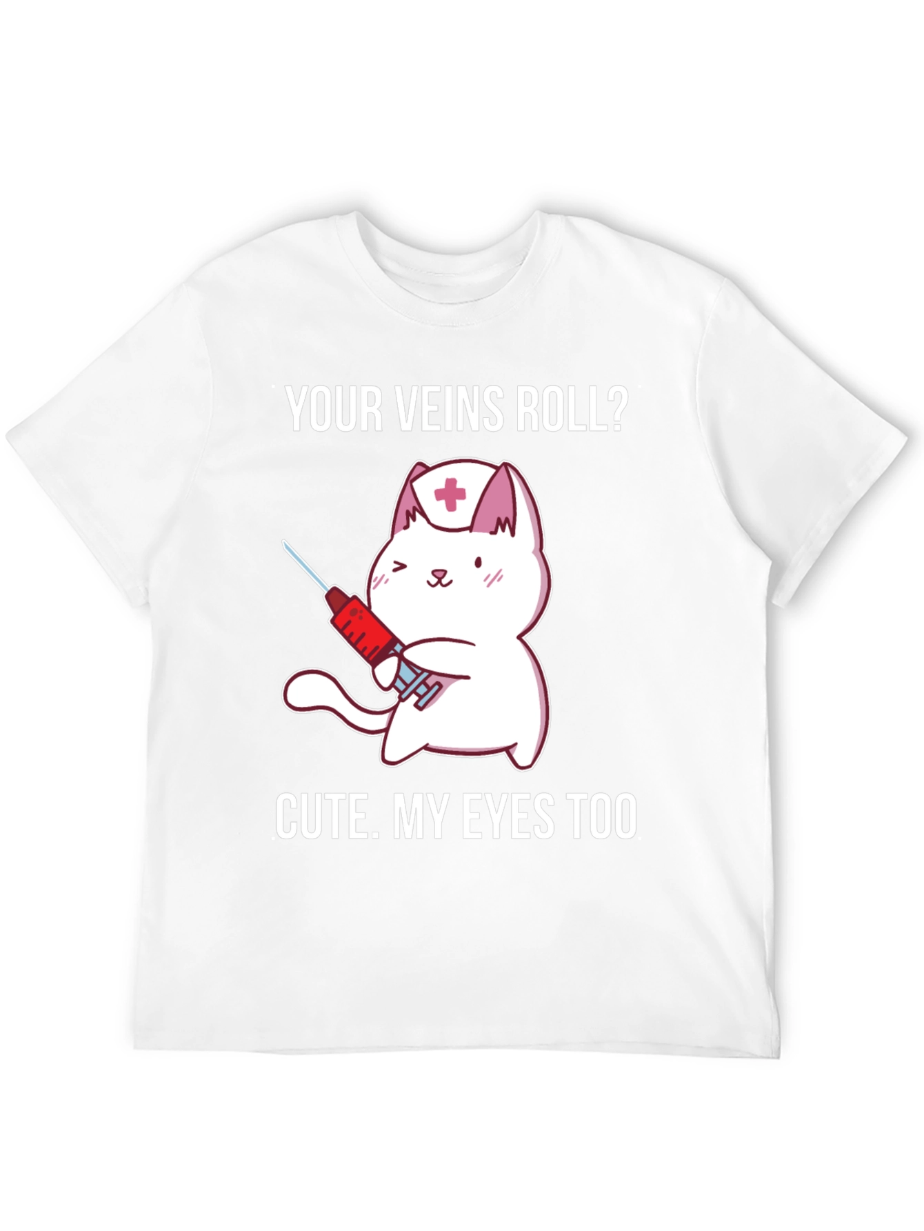 Cute Nurse Cat T-Shirt