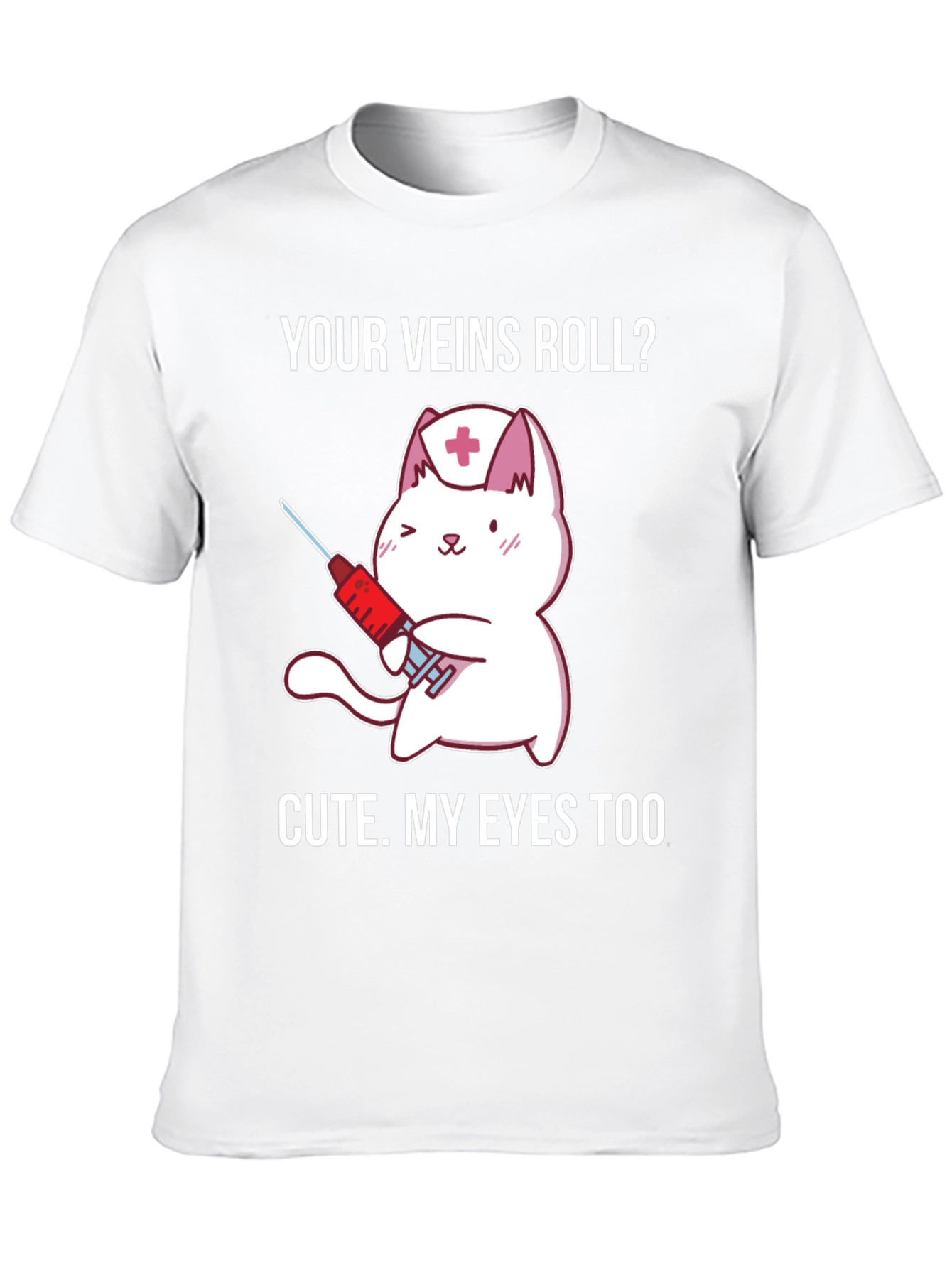 Cute Nurse Cat T-Shirt