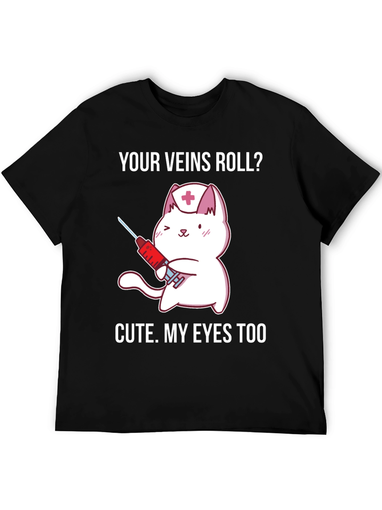 Cute Nurse Cat T-Shirt