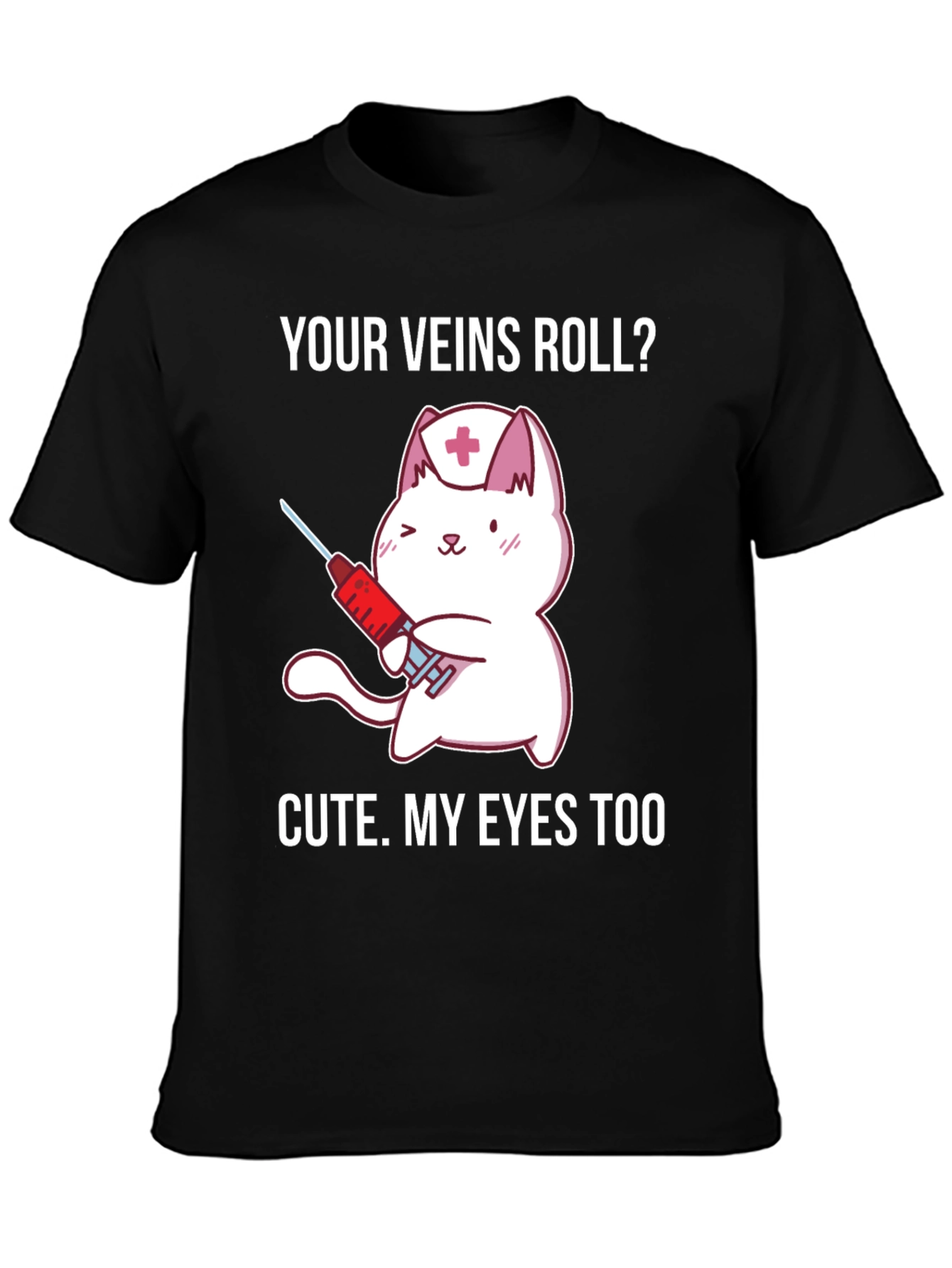 Cute Nurse Cat T-Shirt