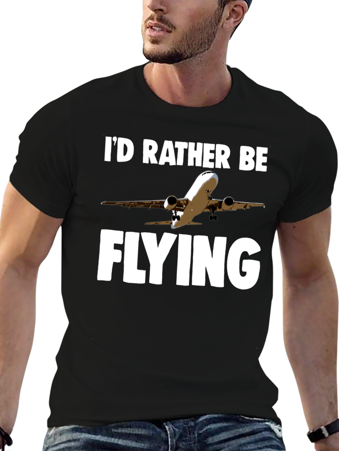 Id Rather Be Flying T-Shirt | Airplane Design
